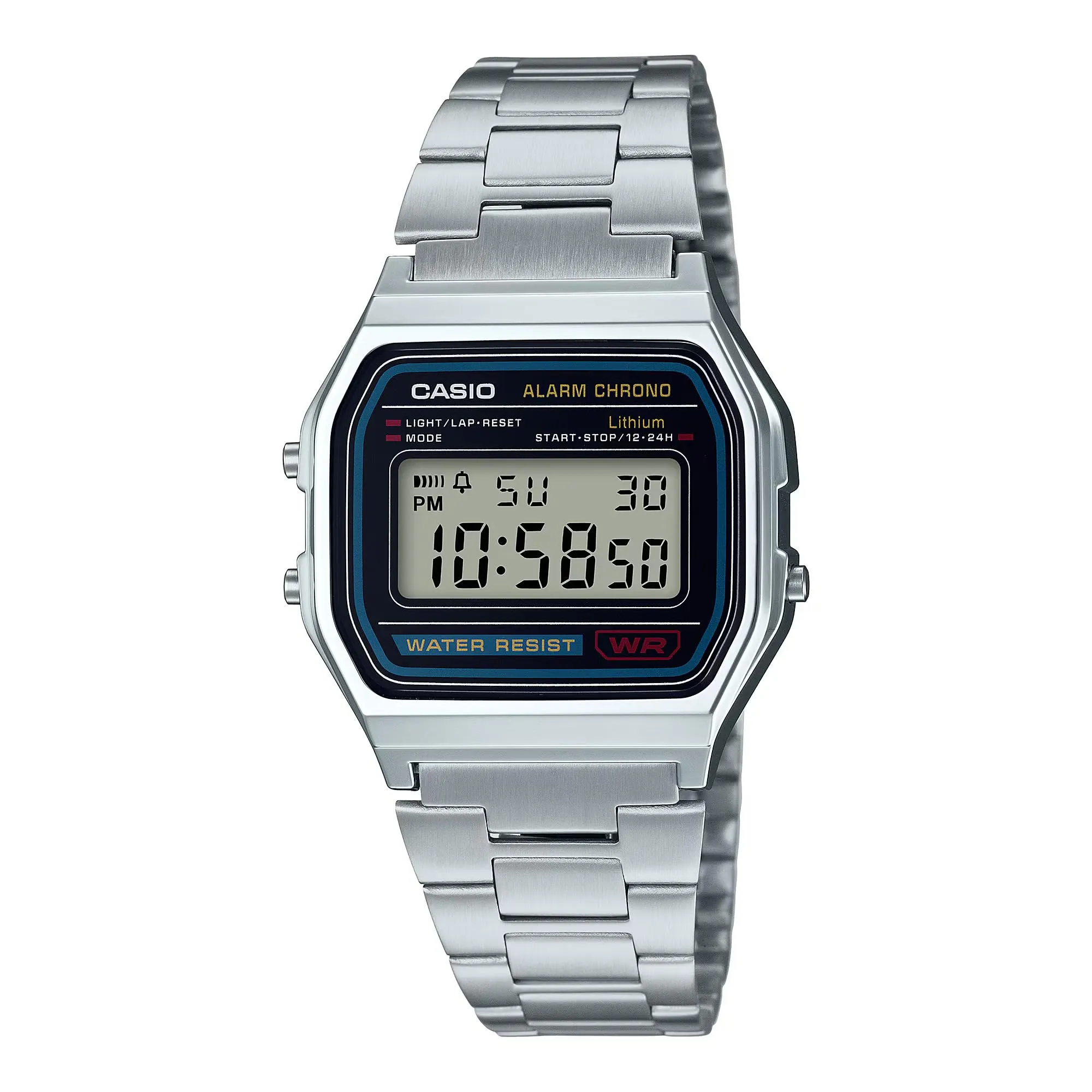 Casio A158WEA-1EF Orologio da Uomo Digitale in Acciaio Inox Argentato - immagine 1