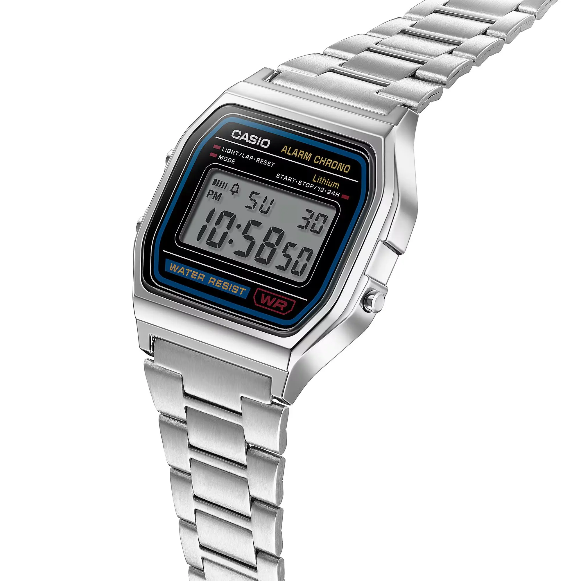 Casio A158WEA-1EF Orologio da Uomo Digitale in Acciaio Inox Argentato - immagine 2
