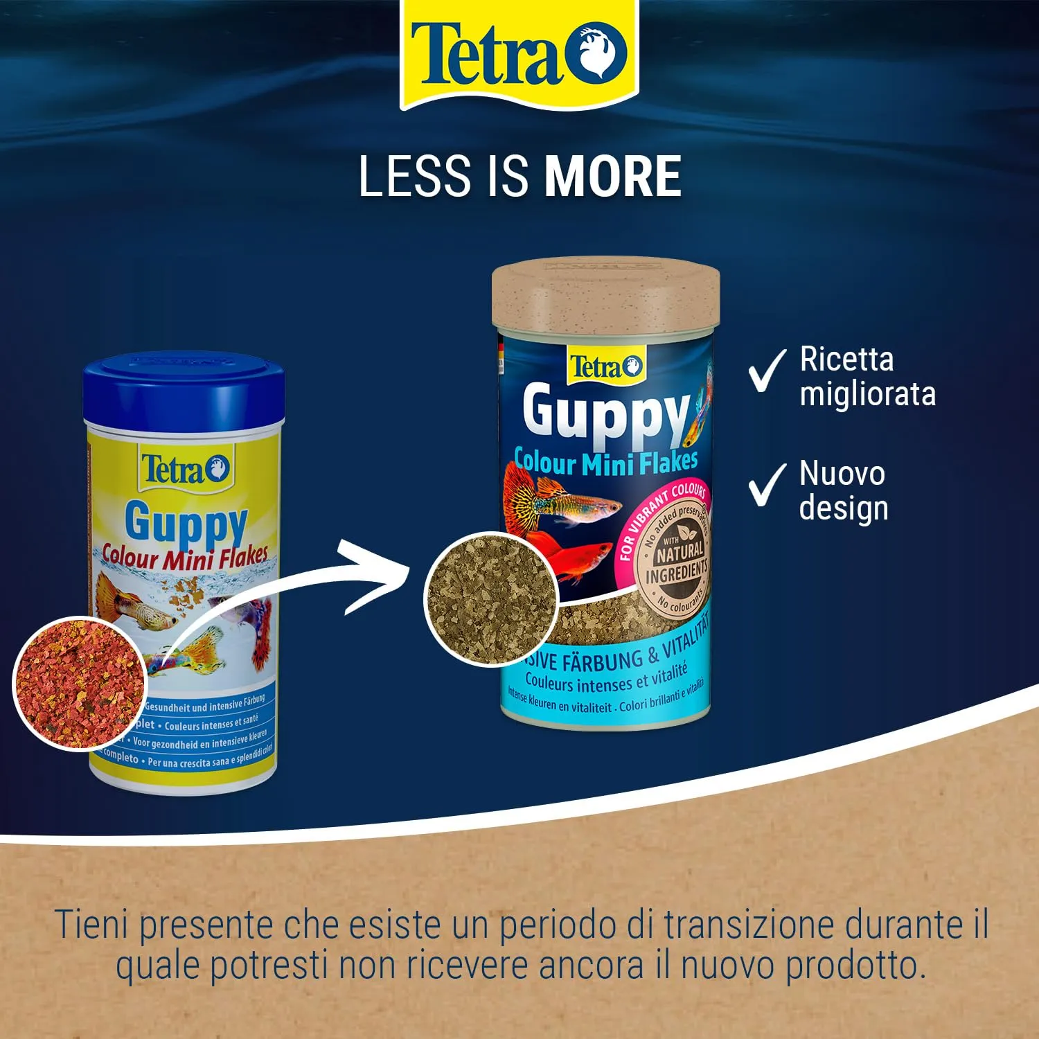 Tetra Guppy Colour Mini Flakes, 250 ml - immagine 2