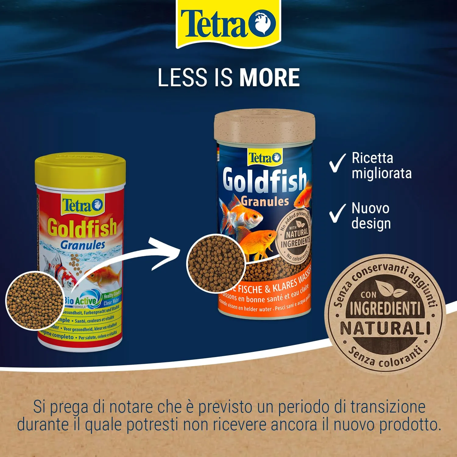 Tetra Goldfish Granules Floating Fish Food, 250 ml - immagine 2