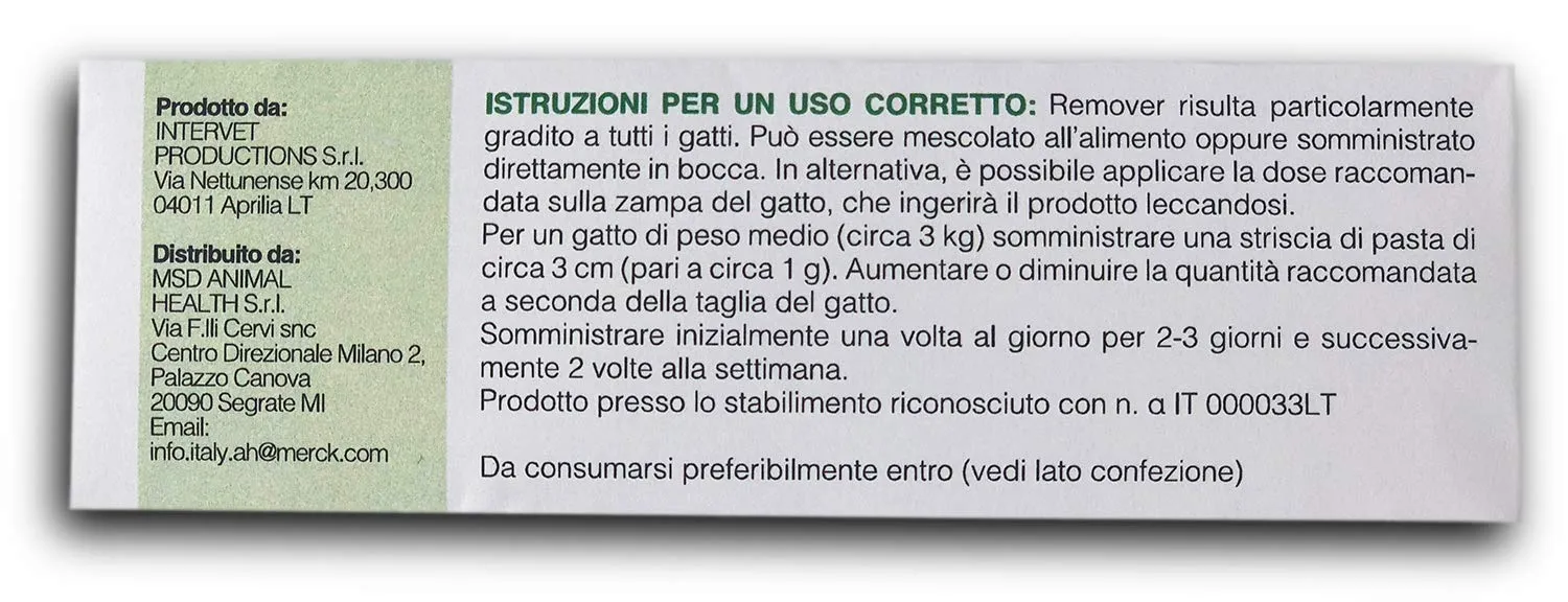 Remover Mangime Complementare per Gatti all'Aroma di Pesce con Vitamina E per Boli di Pelo, 50g - immagine 6