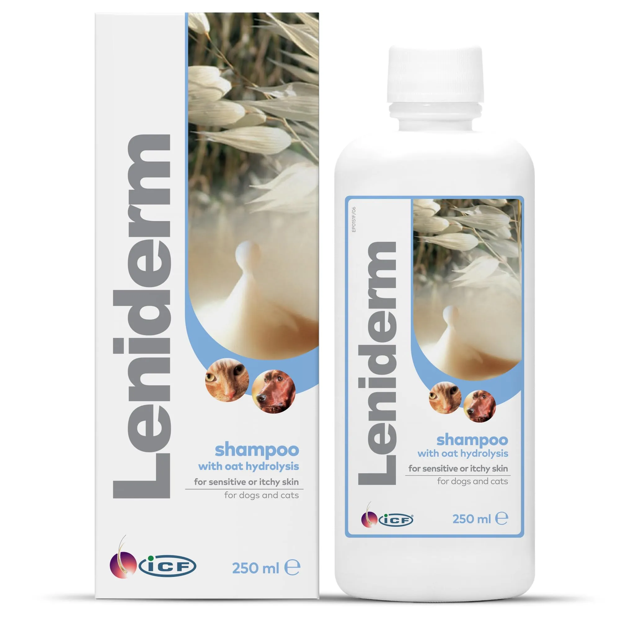 ICF Leniderm Shampoo per cani e gatti con infuso di avena, 250 ml - immagine 1