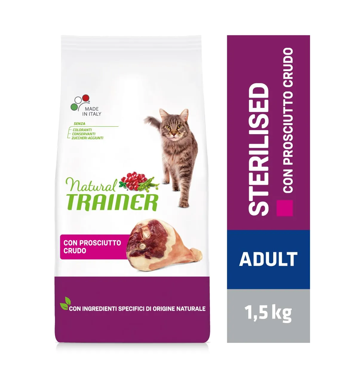 Trainer Cibo per Gatti Sterilizzati con Prosciutto, 1.5 kg - immagine 2