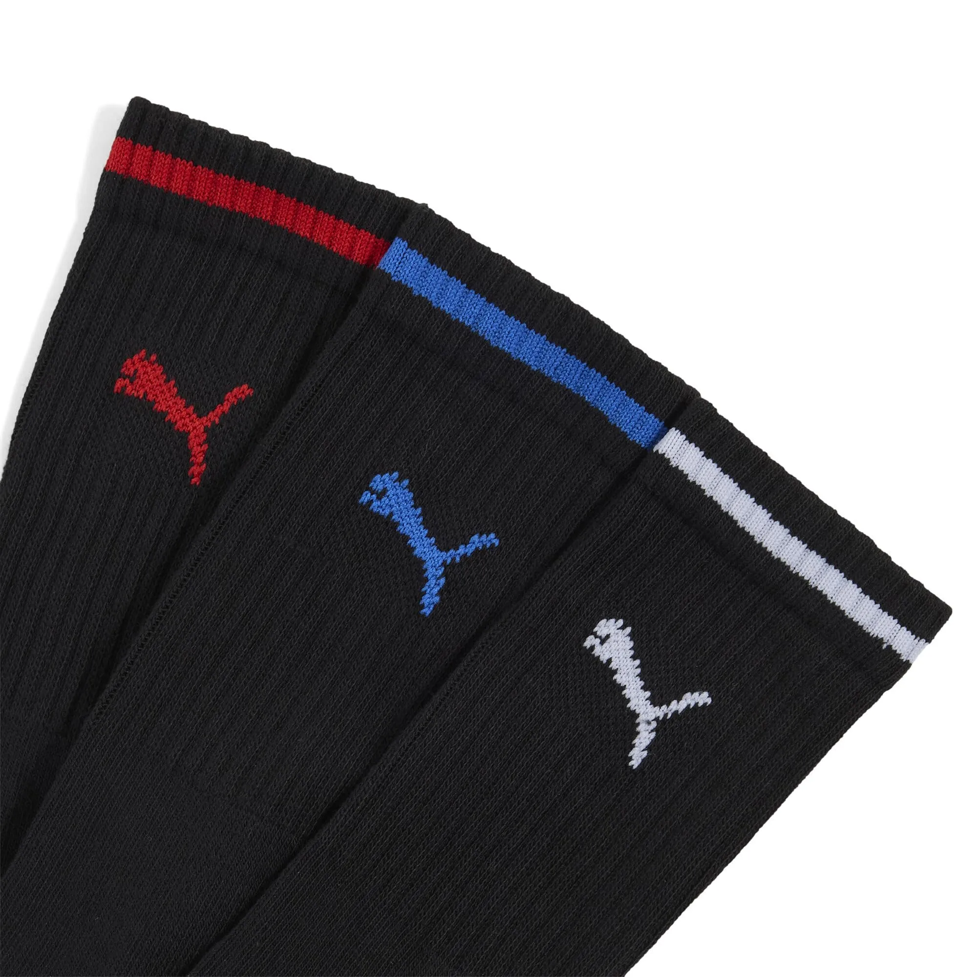 PUMA Crew Socks Unisex Adult, Nero, 43-46 (Pack of 3) - immagine 3