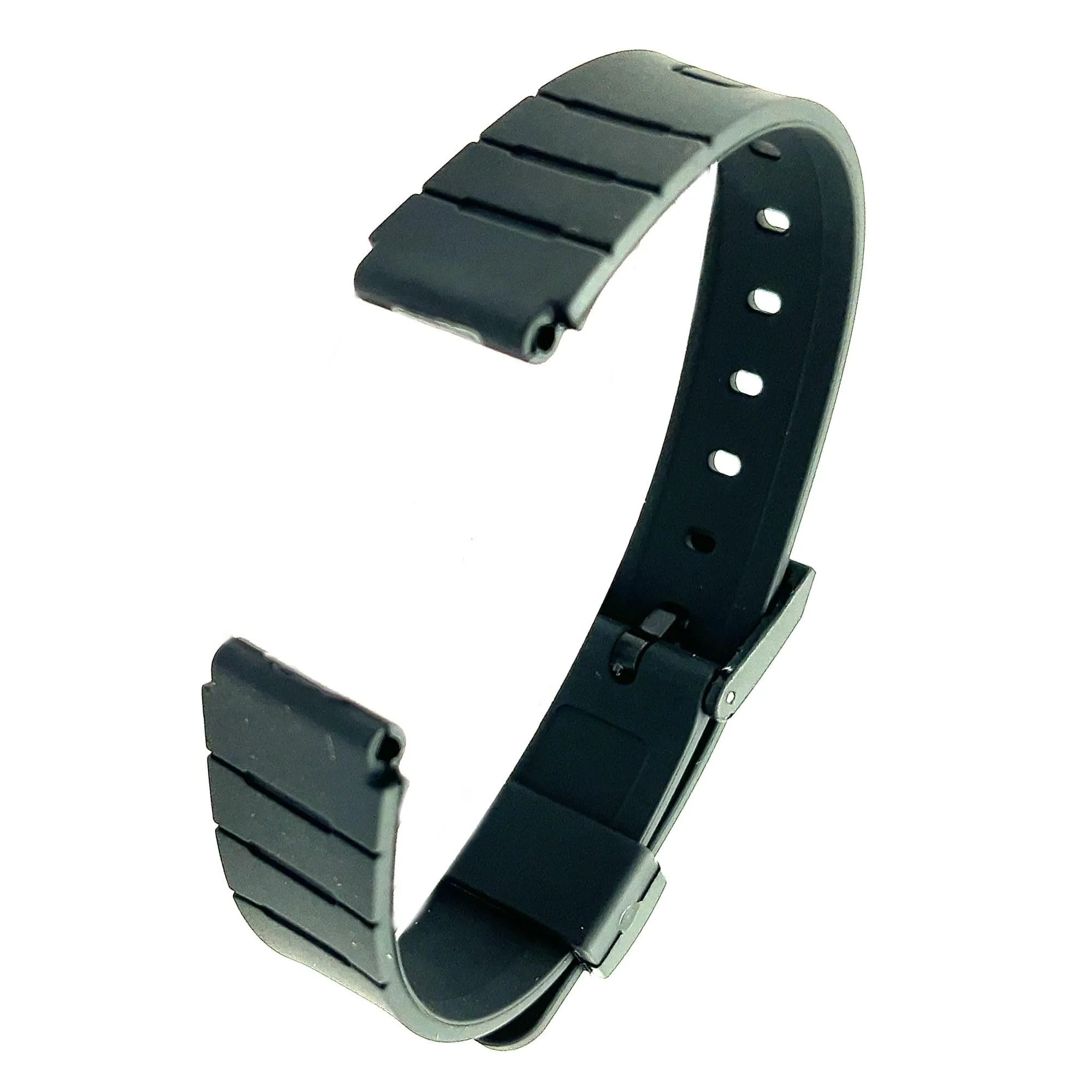 Diloy Cinturino in Resina Grigio 18mm per Casio F-91 F-91W F-105 F-106W 283P4 - immagine 5