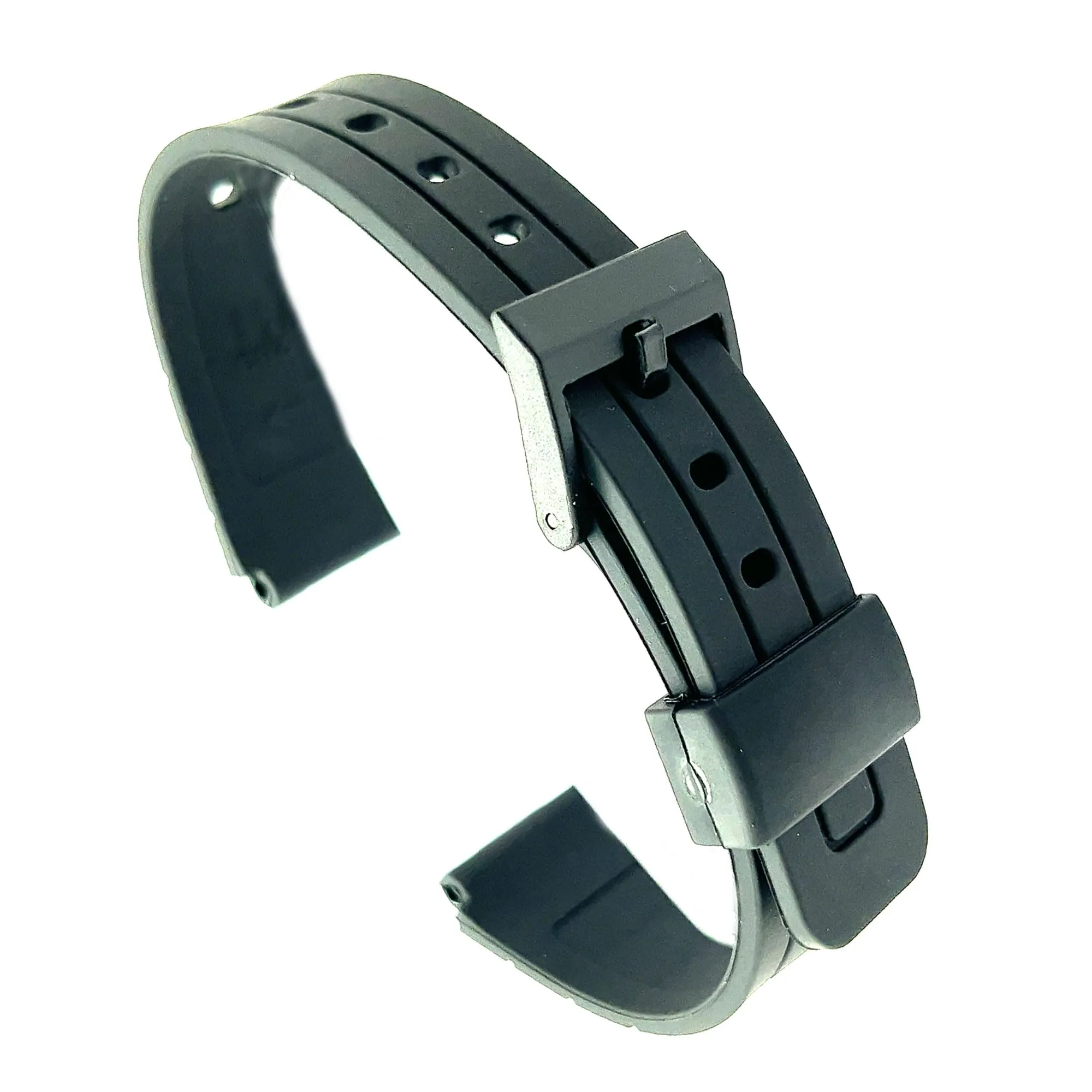 Diloy Cinturino in Resina Grigio 18mm per Casio F-91 F-91W F-105 F-106W 283P4 - immagine 6