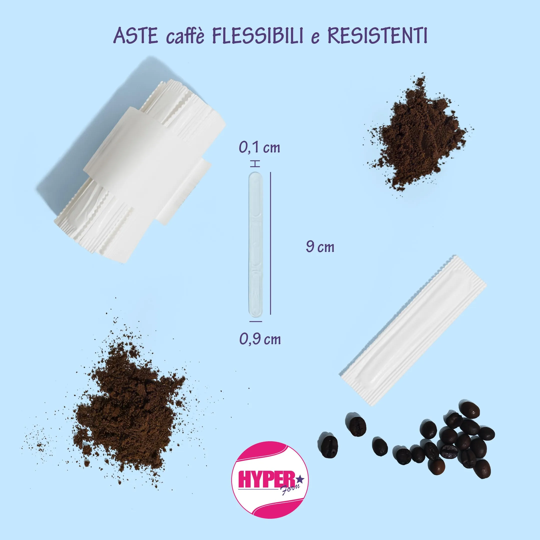 HYPER form Palette Caffe', 300 pezzi, Trasparente - immagine 3