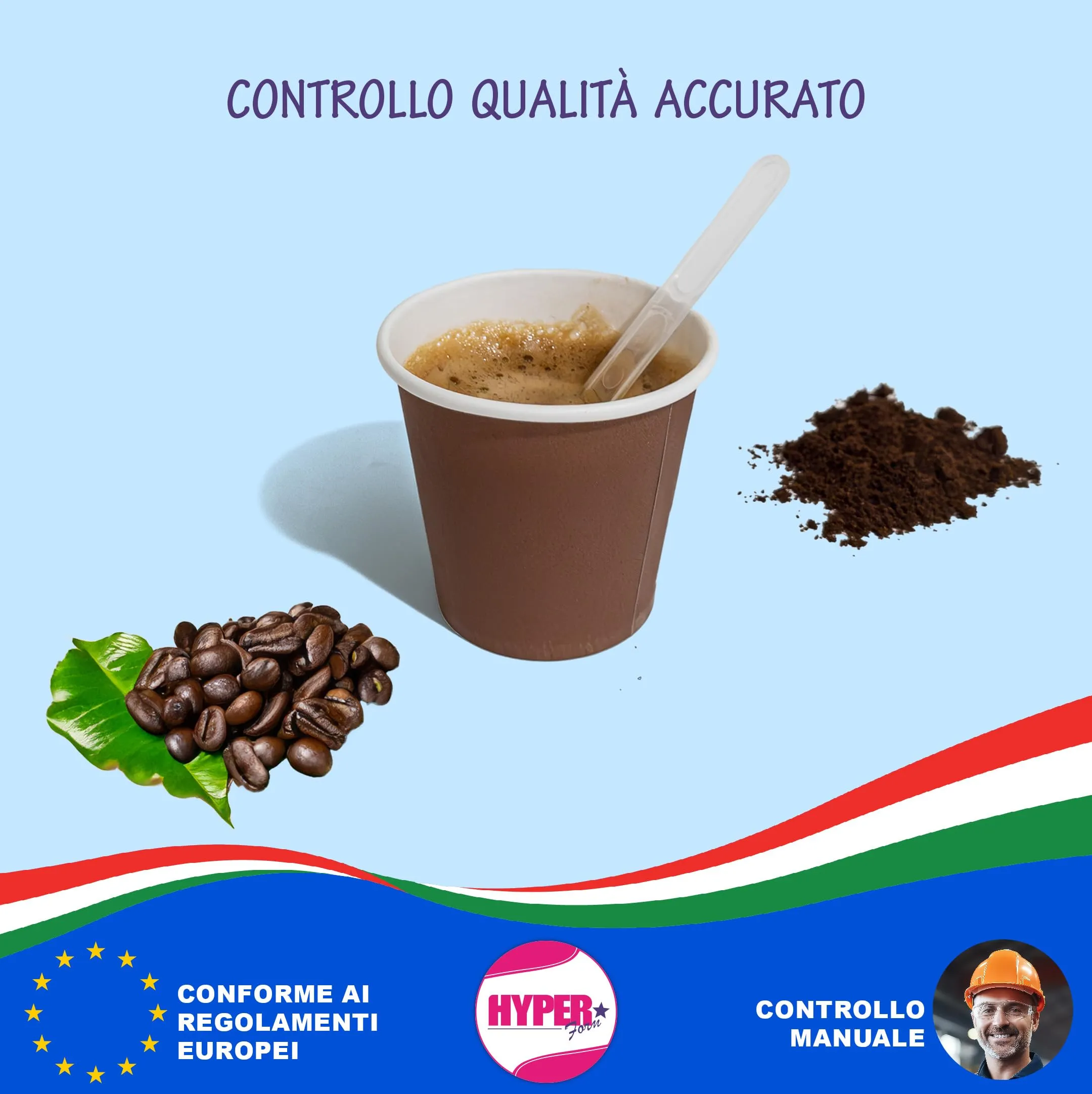 HYPER form Palette Caffe', 300 pezzi, Trasparente - immagine 4