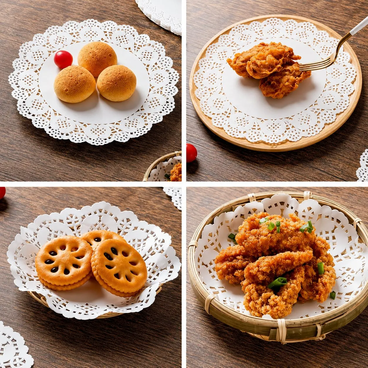 Selecto Bake Centrini in Carta Pizzo per Torte, 16,5 cm, Bianco, 100 Pezzi - immagine 3