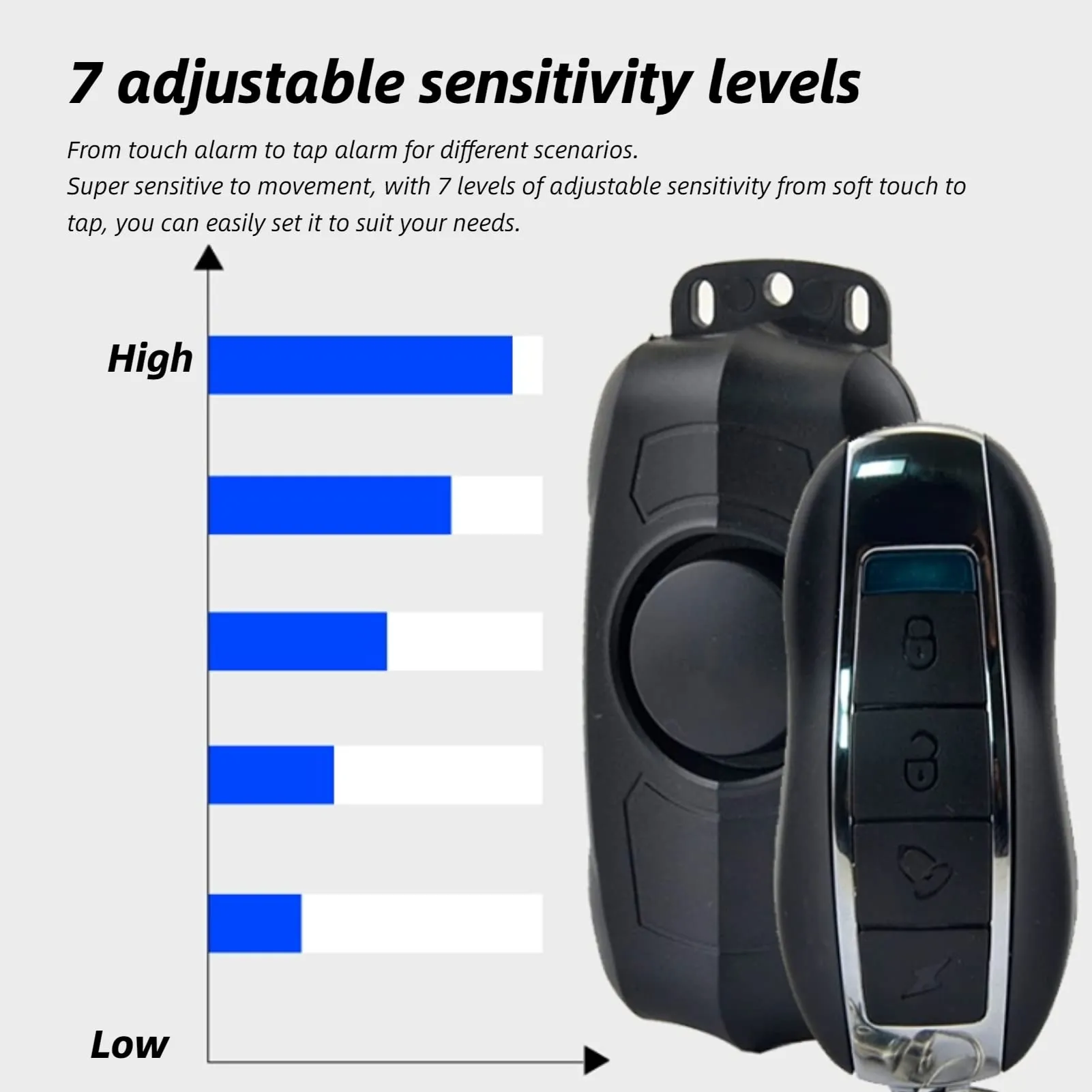 FOLOSAFENAR Allarme Antifurto Wireless 150dB per Scooter Elettrico, Moto, Biciclette, Porte e Finestre - immagine 3
