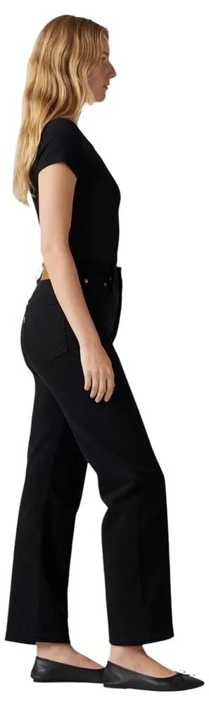 Levi's Ribcage Straight Ankle Jeans - Black Heart, 28W / 29L - immagine 8