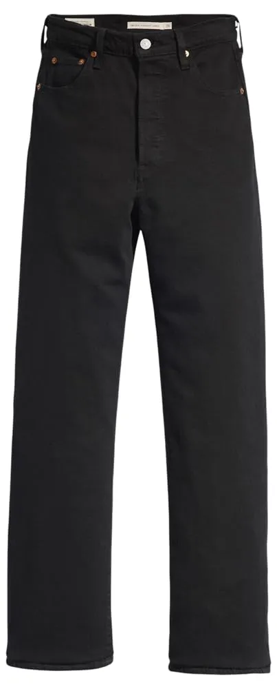 Levi's Ribcage Straight Ankle Jeans - Black Heart, 28W / 29L - immagine 9