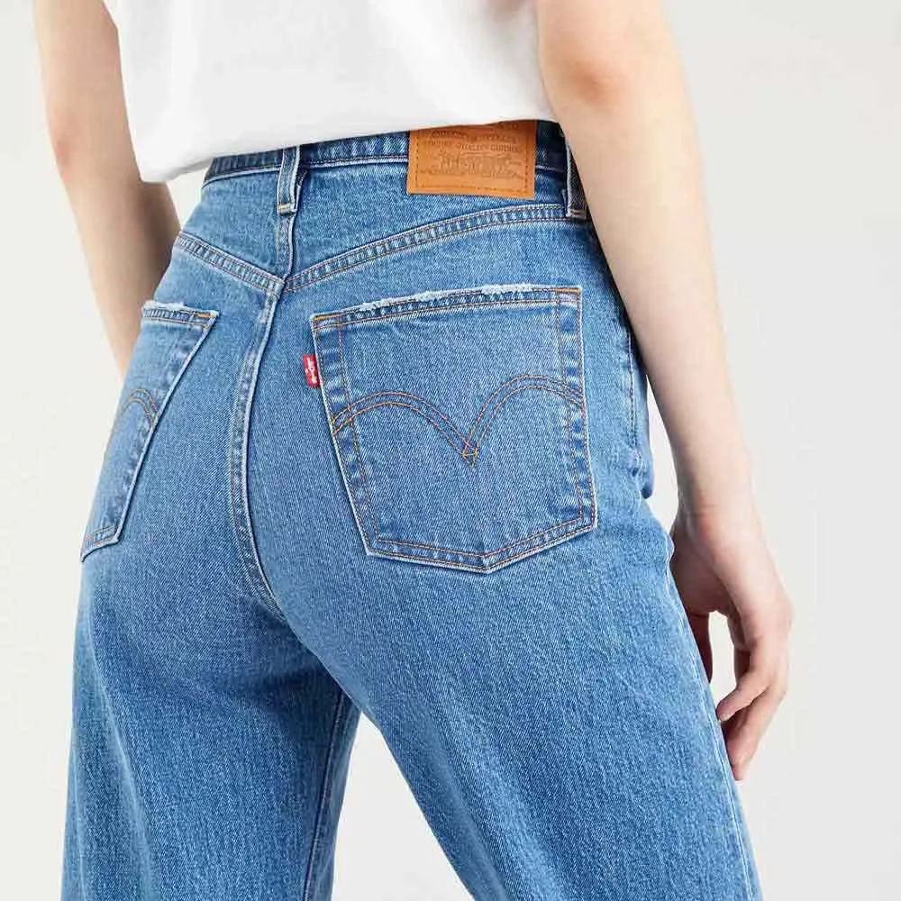 Levi's Ribcage Straight Ankle Jeans - Jive Together, 28W / 27L - immagine 3