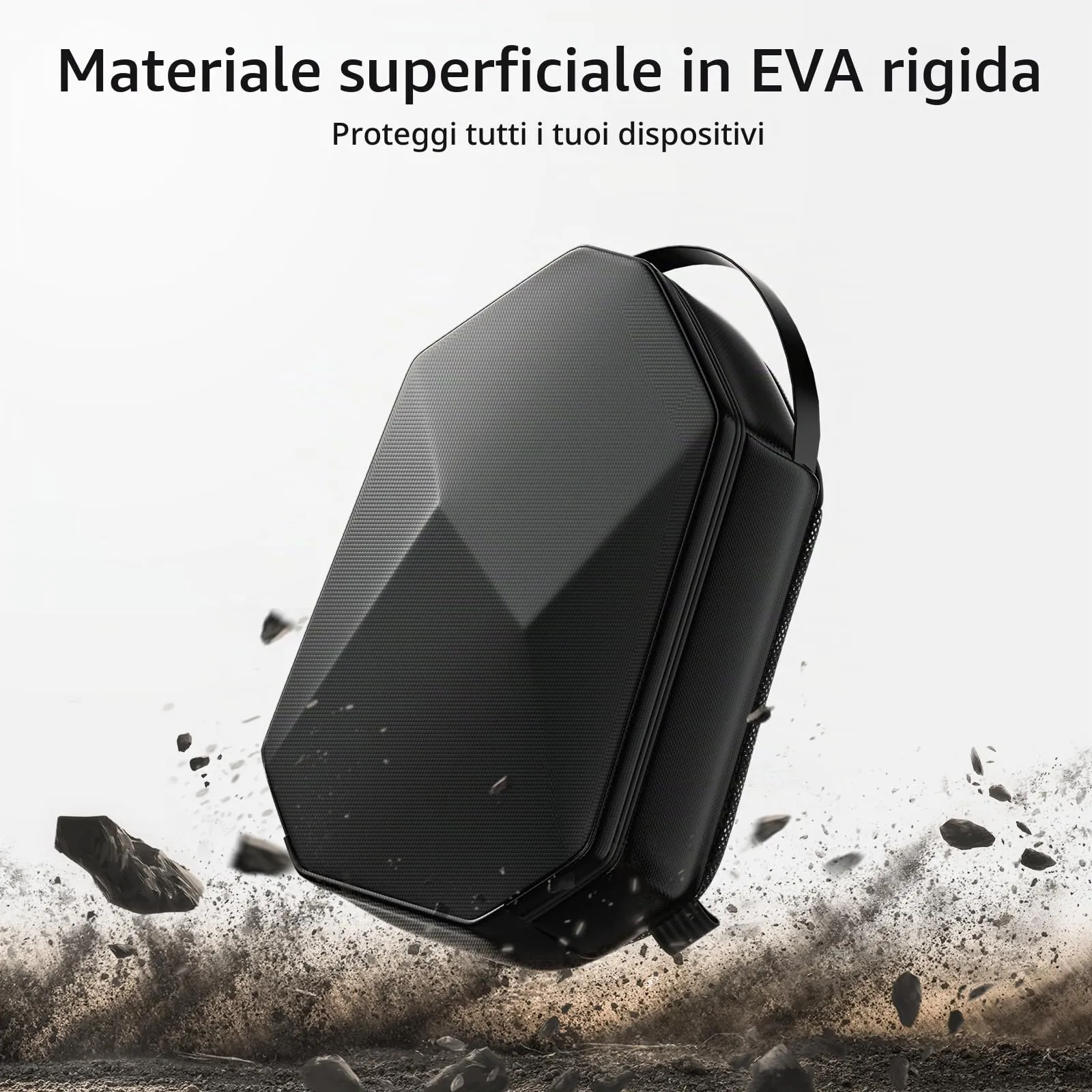 Retear Custodia Rigida da Trasporto per Meta Quest 3S, Quest 3, Quest 2, Vision Pro, Pico 4, Compatibile con Kiwi Design e Bobovr Elite, Zaino a Tracolla - Nero - immagine 4