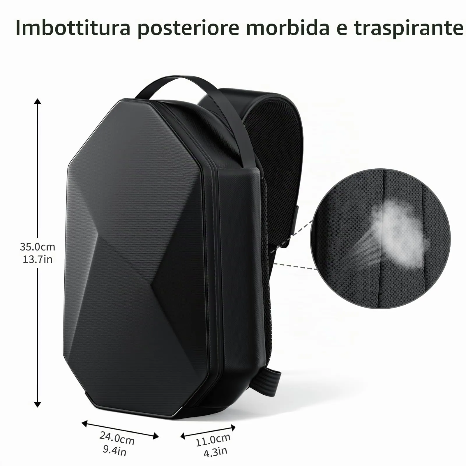 Retear Custodia Rigida da Trasporto per Meta Quest 3S, Quest 3, Quest 2, Vision Pro, Pico 4, Compatibile con Kiwi Design e Bobovr Elite, Zaino a Tracolla - Nero - immagine 6