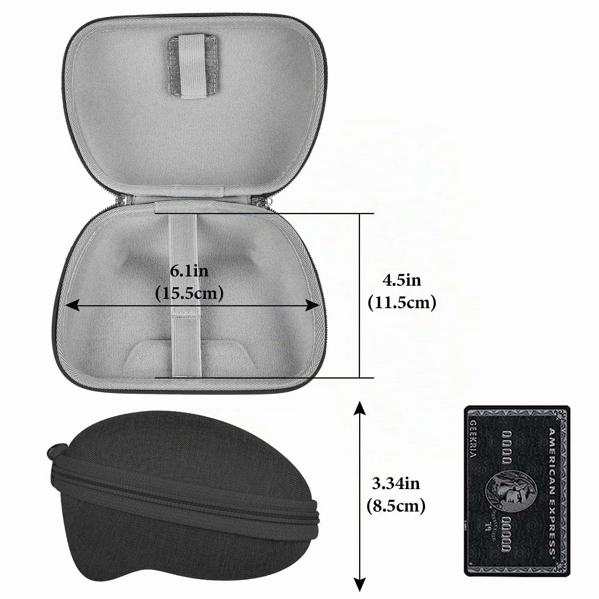 Geekria UltraShell Custodia Rigida per Amazon Luna Controller, Custodia da Viaggio Portatile con Tasca Interna (Nero) - immagine 2