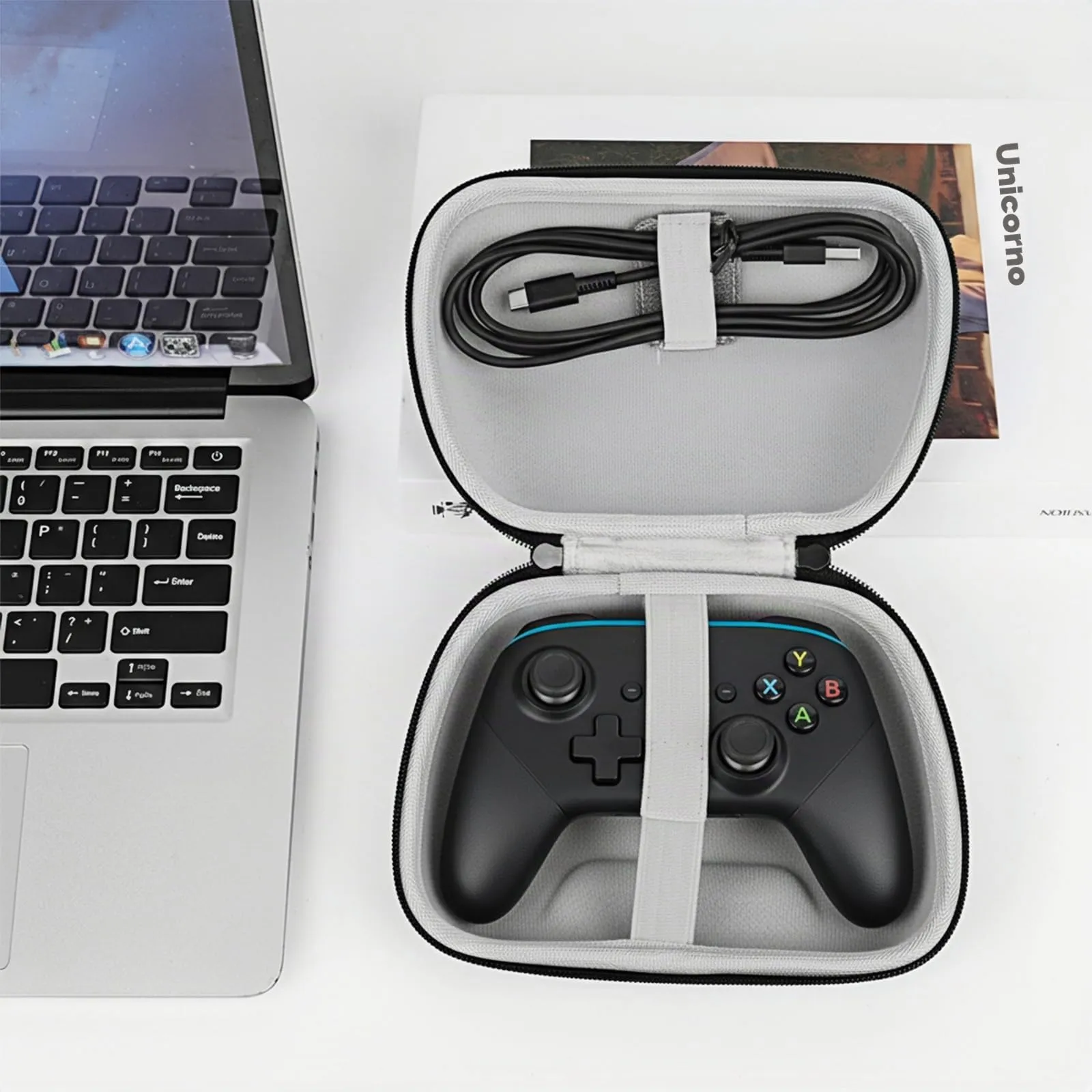 Geekria UltraShell Custodia Rigida per Amazon Luna Controller, Custodia da Viaggio Portatile con Tasca Interna (Nero) - immagine 4