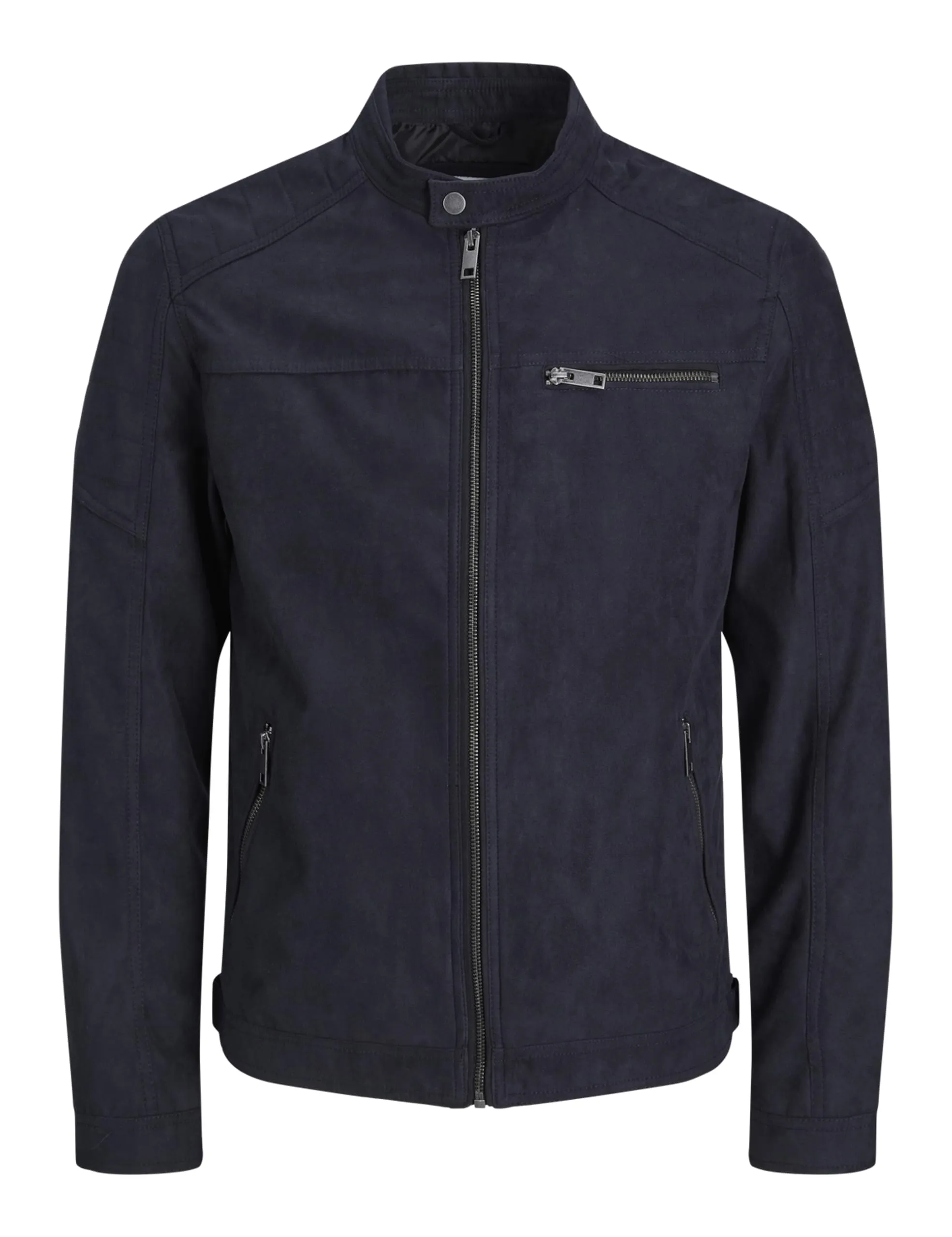 Jack & Jones Giacca in Finta Pelle Scamosciata - Jet Black - L - immagine 1