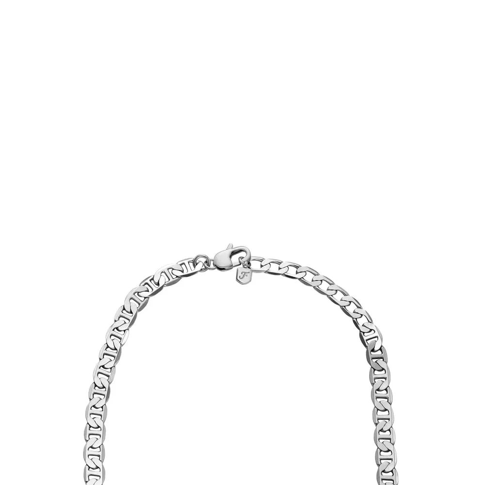 Fossil Stainless Steel Necklace, Argento, JA7238040 - immagine 5