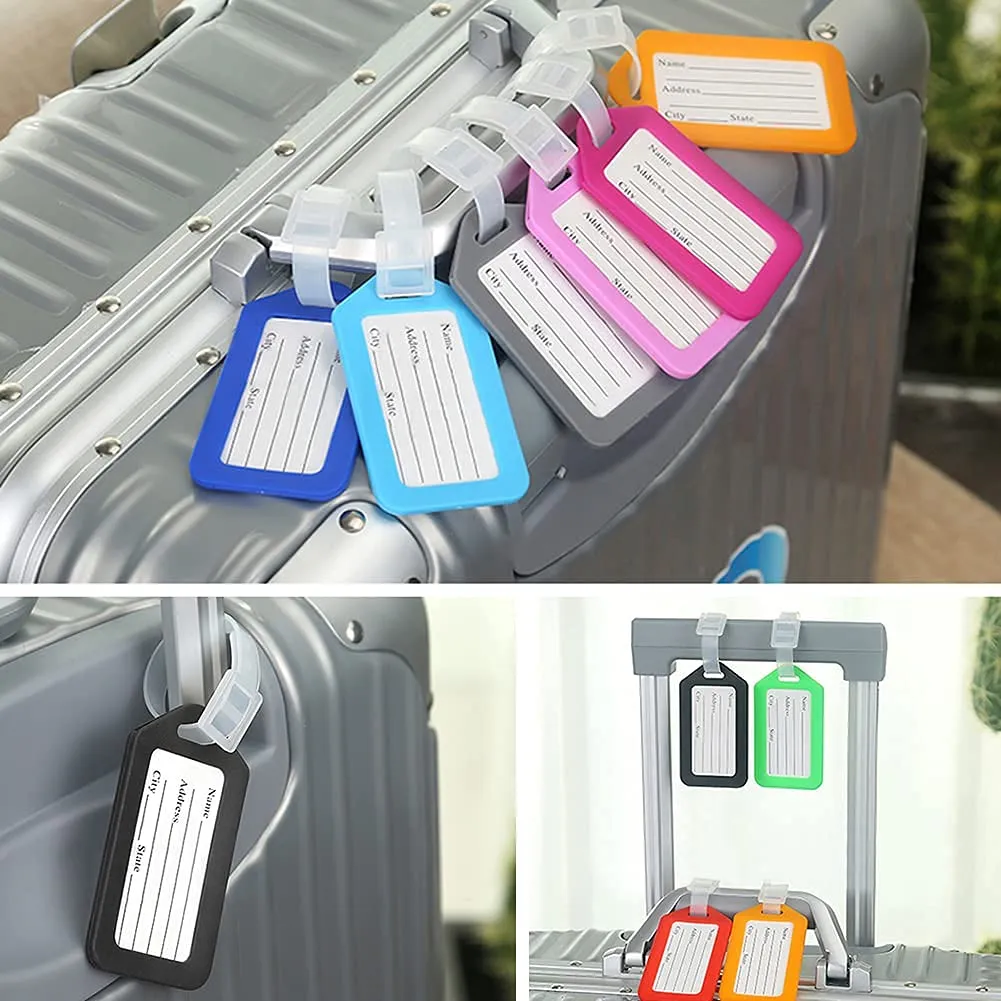 Vicloon Etichette per Bagagli, 12 Pezzi in Plastica Colori Diversi - immagine 5