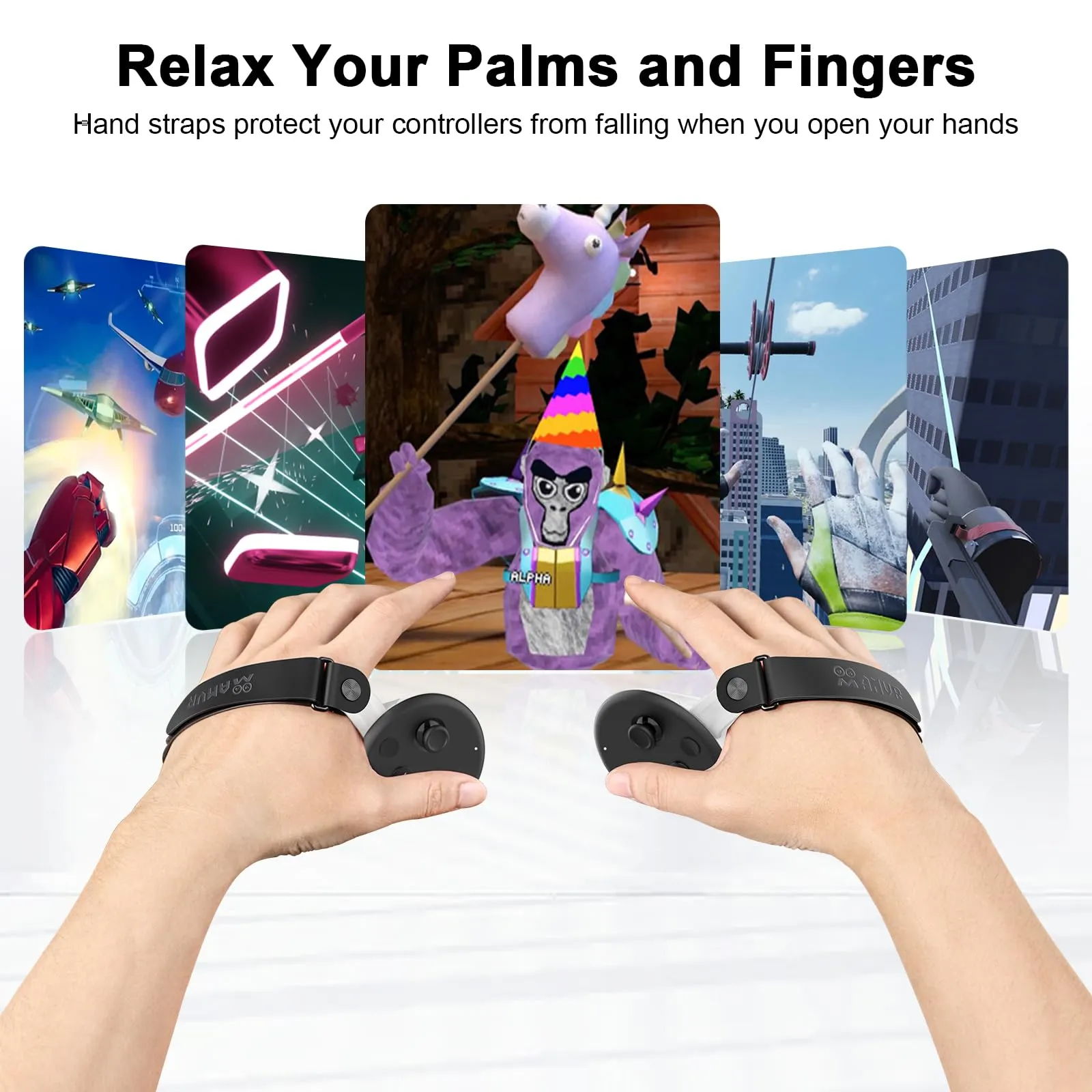 AMVR Grip Straps per Oculus Meta Quest 3S e Quest 3 in Silicone - immagine 3