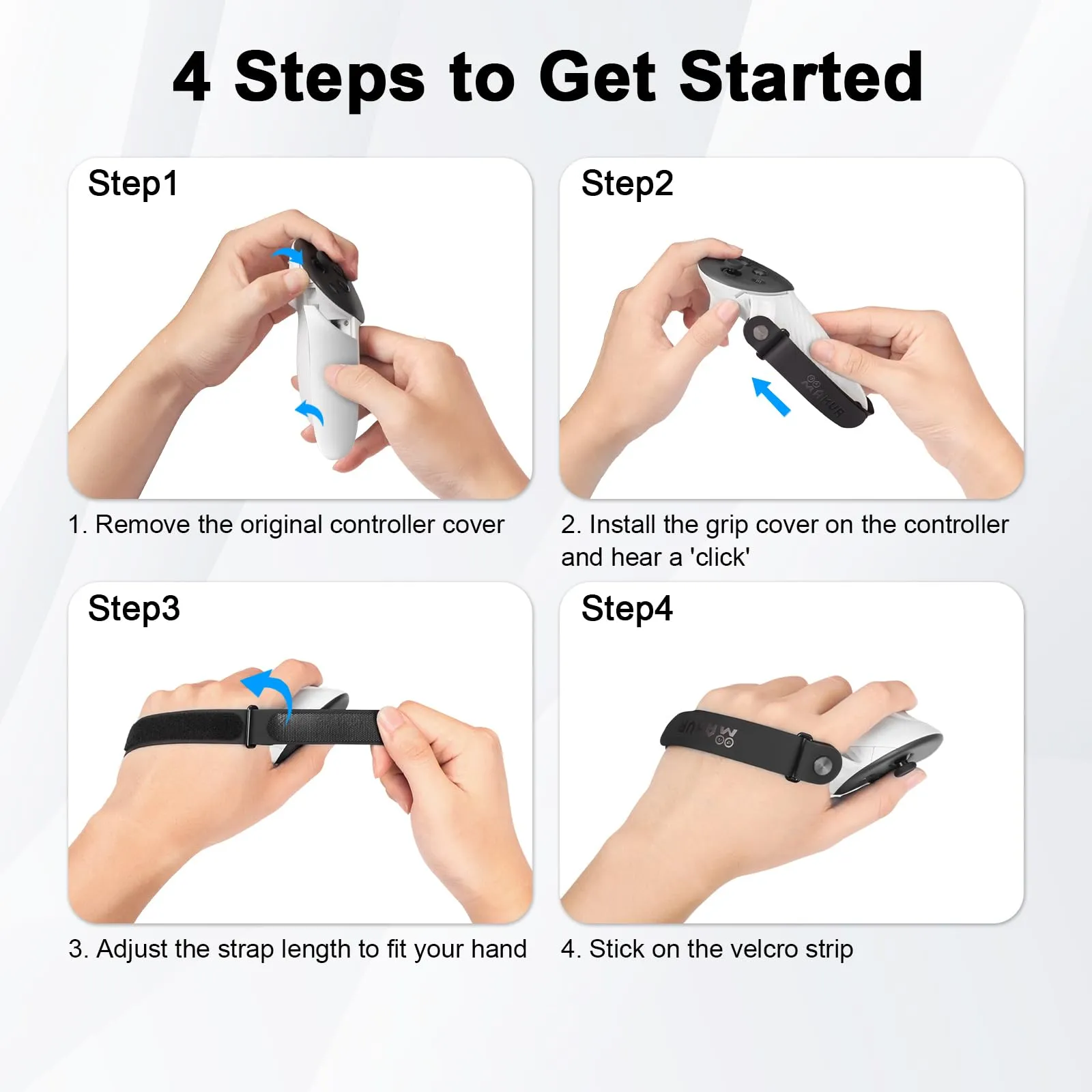 AMVR Grip Straps per Oculus Meta Quest 3S e Quest 3 in Silicone - immagine 8