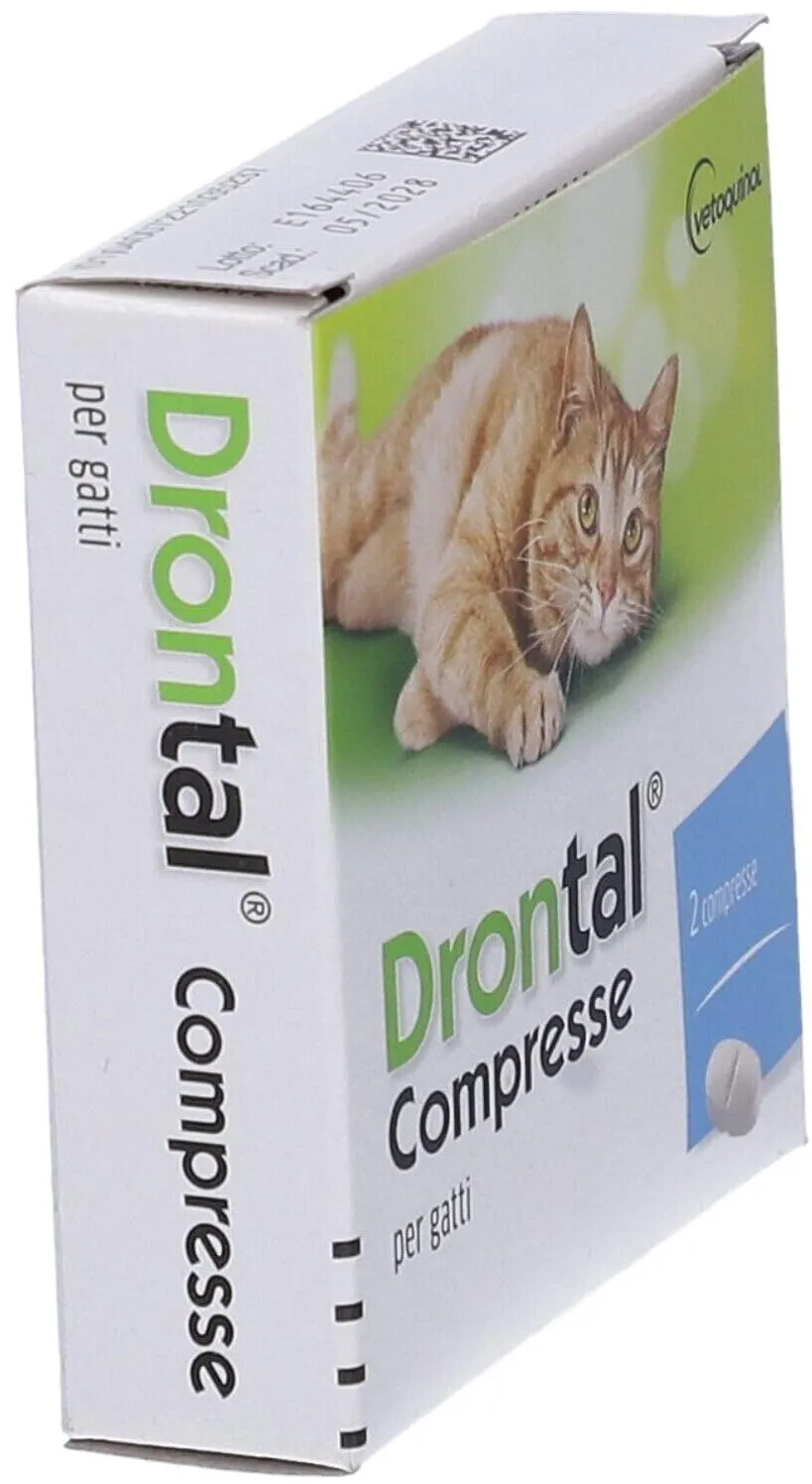 Vetoquinol Drontal Gatto 230mg, 2 Tablets - immagine 2