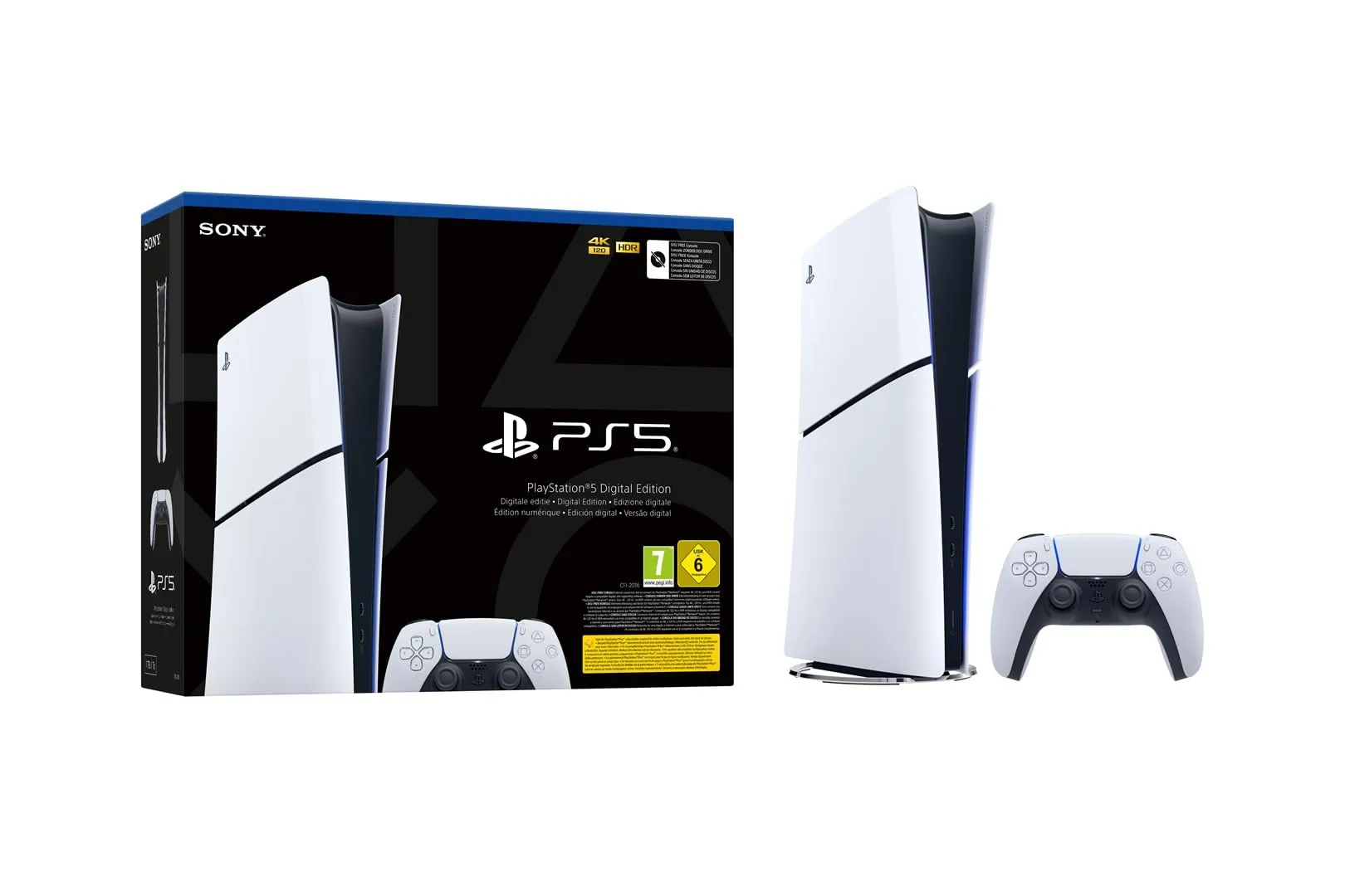 PlayStation 5 Console Digital Edition Slim - Bianco - immagine 1