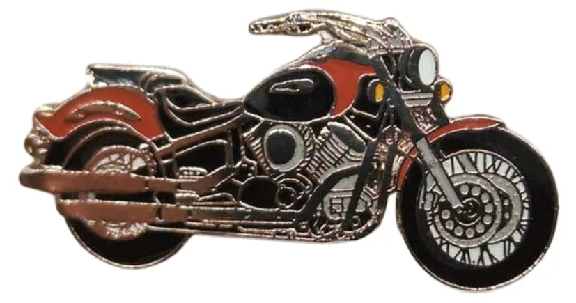 Lenimia Yamaha XVS DragStar Lapel Pin, 38 mm x 27 mm - immagine 1