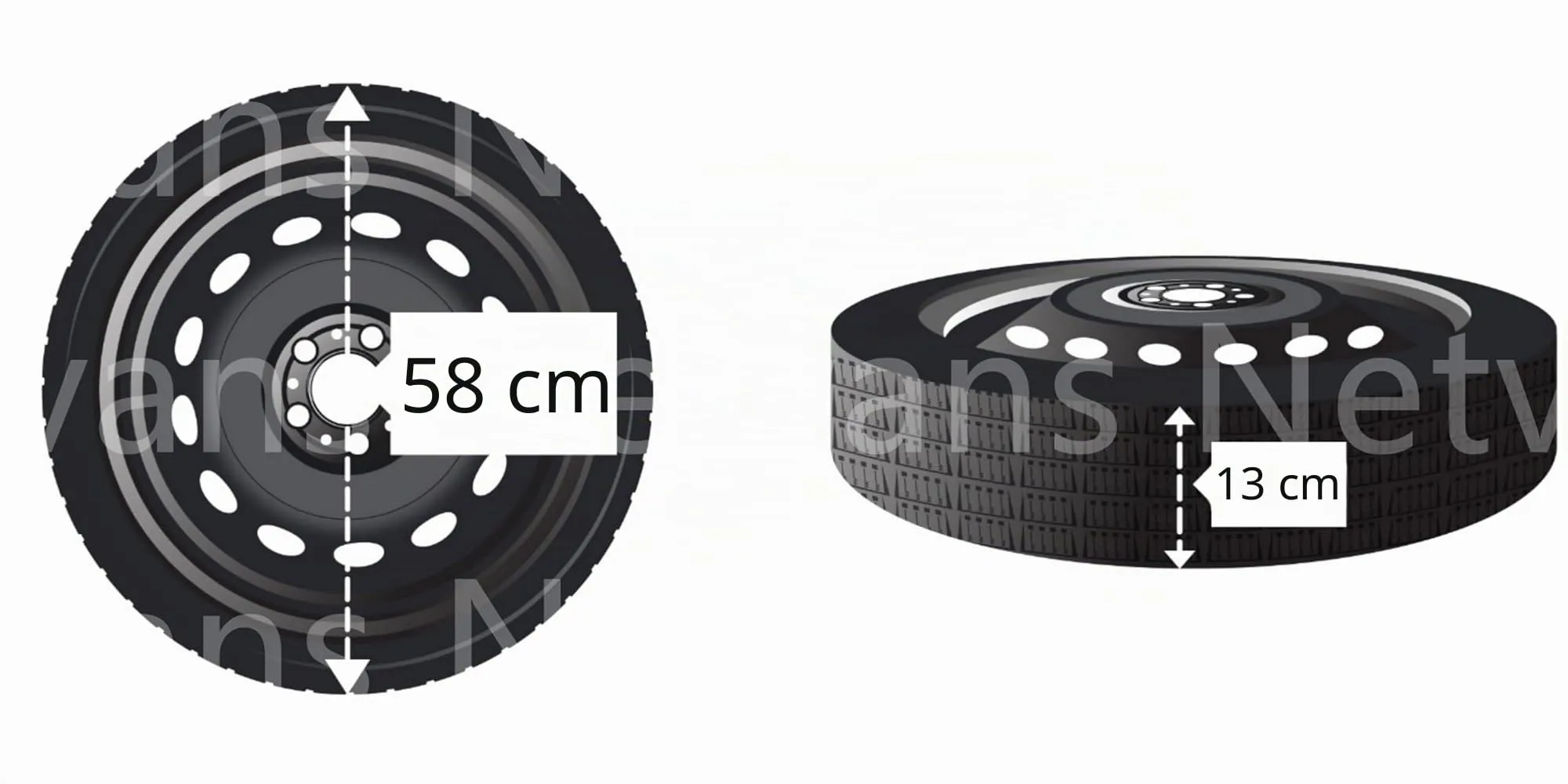 D'ANGELO 1988 Kit Ruotino di Scorta 15" per Alfa Romeo Mito con Cric, Chiave e Sacca - R005D - immagine 2