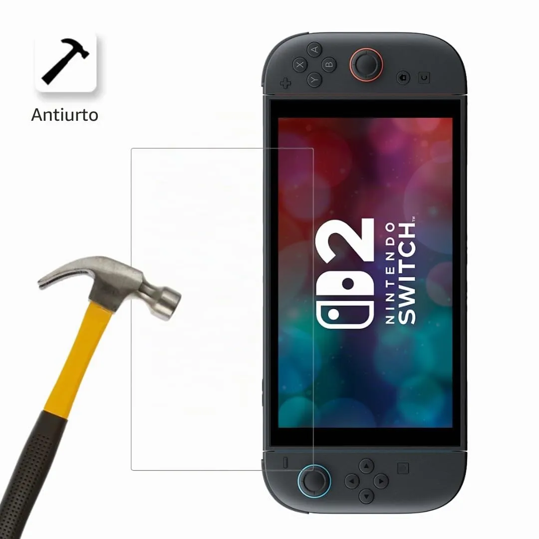 PHONILLICO Pellicola Protettiva in Vetro Temperato per Nintendo Switch 2 (2025), 2 Pezzi - immagine 5