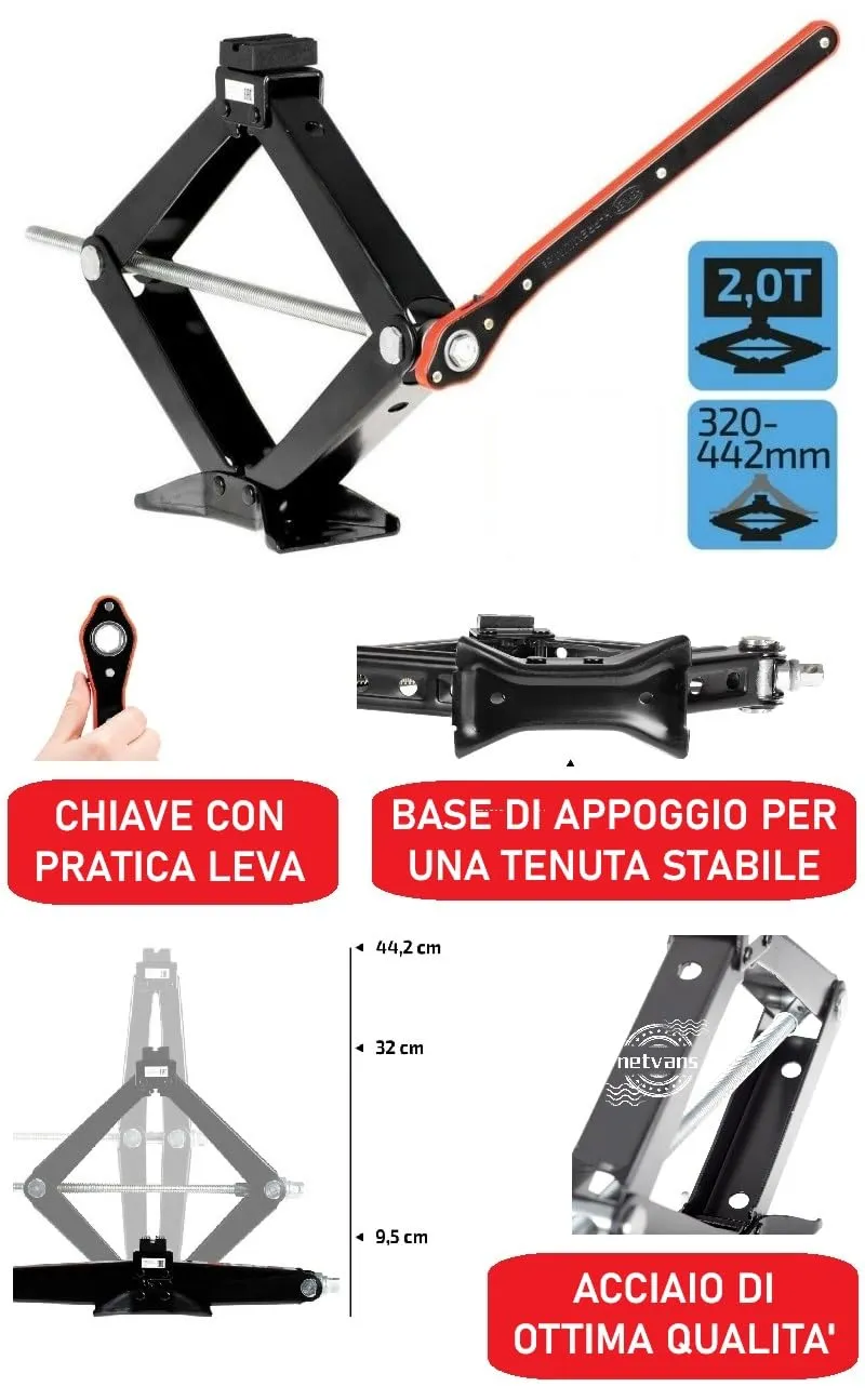 D'ANGELO 1988 Kit Ruotino di Scorta 19" per Audi Q3 con Cric, Chiave e Sacca - immagine 4
