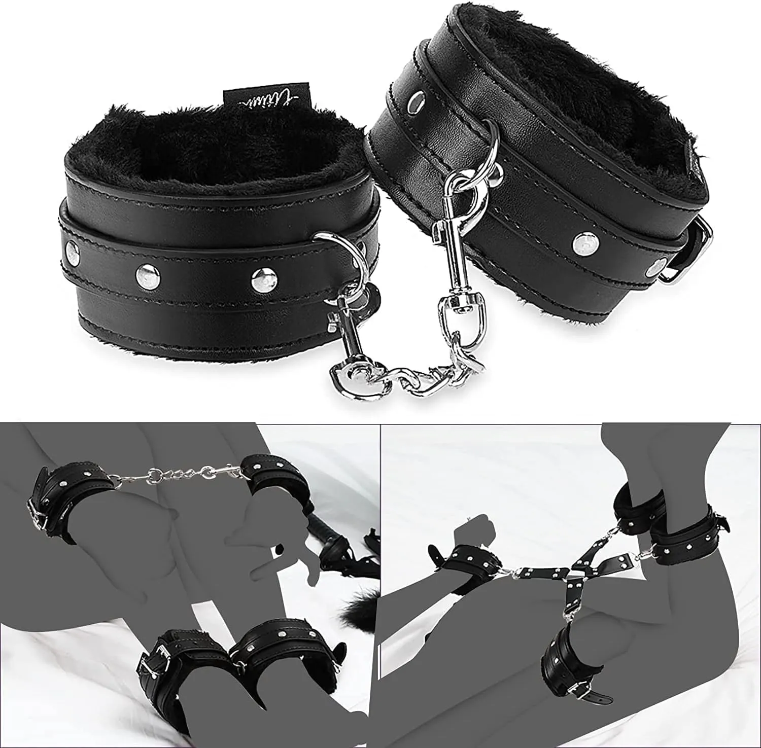 LEVIOC’S Set di costumi in pelle nera da 10 pezzi K-7, Nero - immagine 4