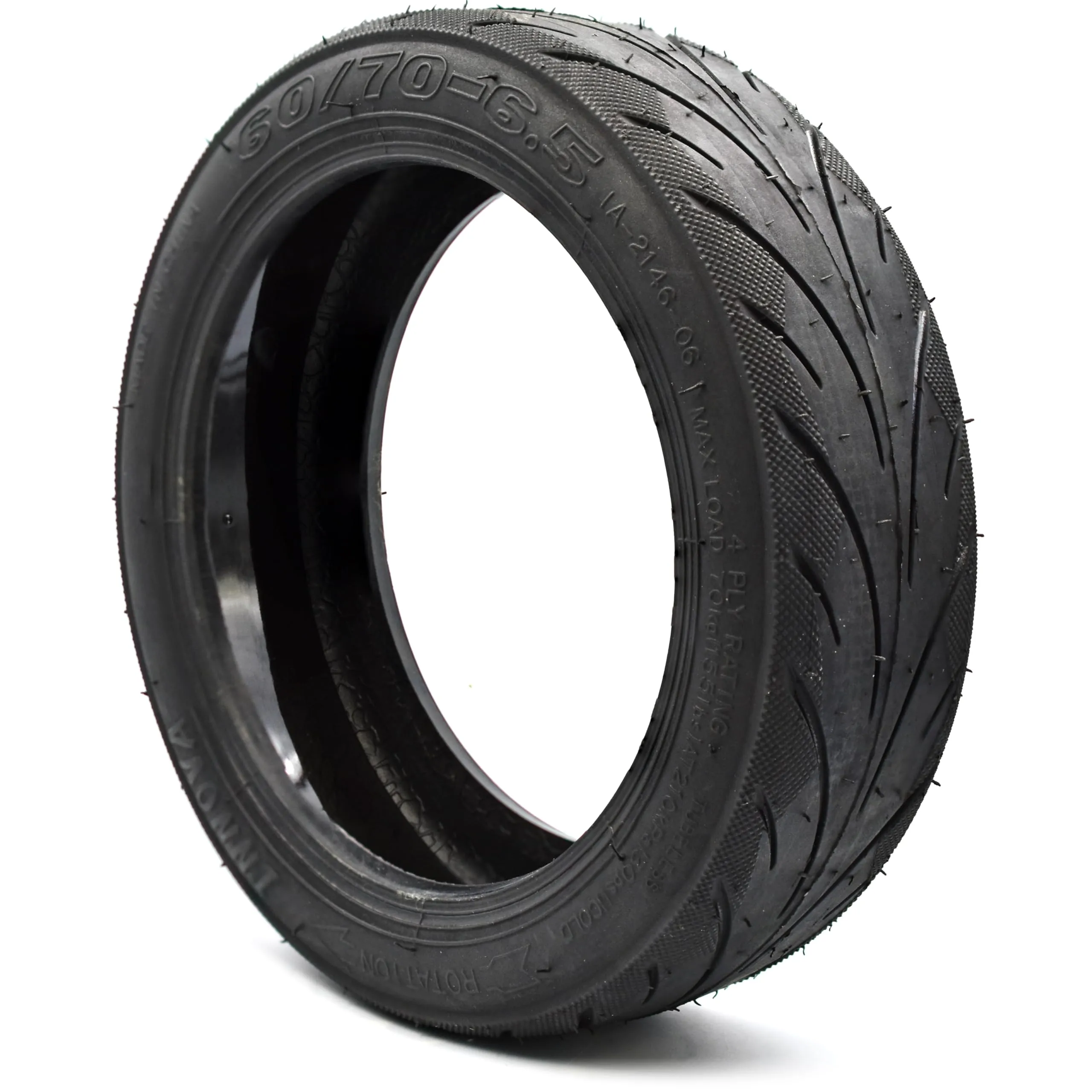myBESTscooter Pneumatico Tubeless Autoriparante per Segway Ninebot G30 Max, 60/70-6.5, con Valvole, SG-G30-GEL-TBLS-2PC - immagine 2