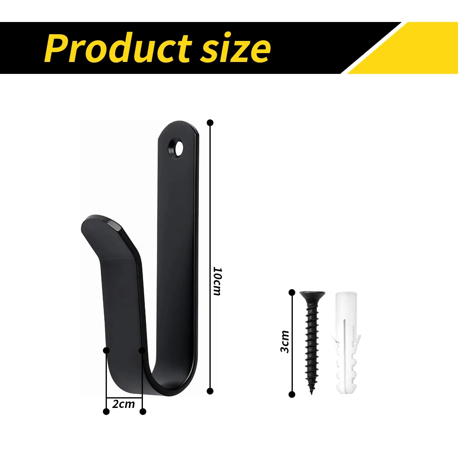 letuxaamz Porta Sci e Snowboard da Muro per Skateboard, Longboard, Wakeboard e Pattini a Rotelle, 2 Paia, Nero - immagine 2