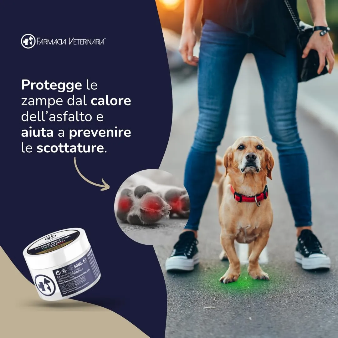 Farmacia Veterinaria Crema Polpastrelli per Cane e Gatto, Protezione Caldo e Freddo, 50ml - immagine 2