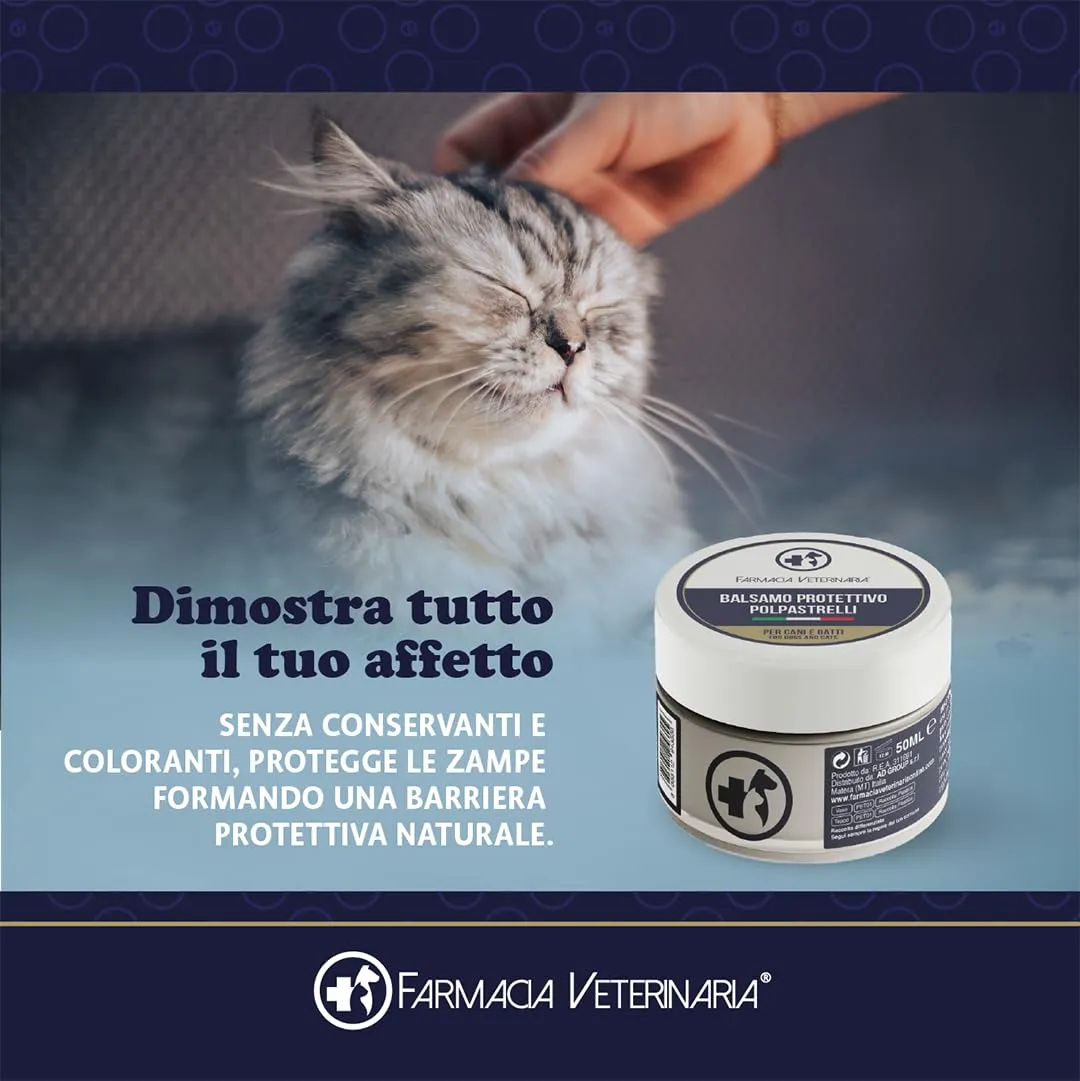 Farmacia Veterinaria Crema Polpastrelli per Cane e Gatto, Protezione Caldo e Freddo, 50ml - immagine 4