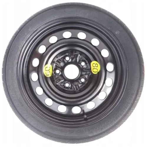 D'ANGELO 1988 Kit Ruotino di Scorta 125/80R17 per Nissan Qashqai (2014>), con Cric, Chiave, Vite, Guanti e Sacca - Grigio Metallizzato - immagine 7