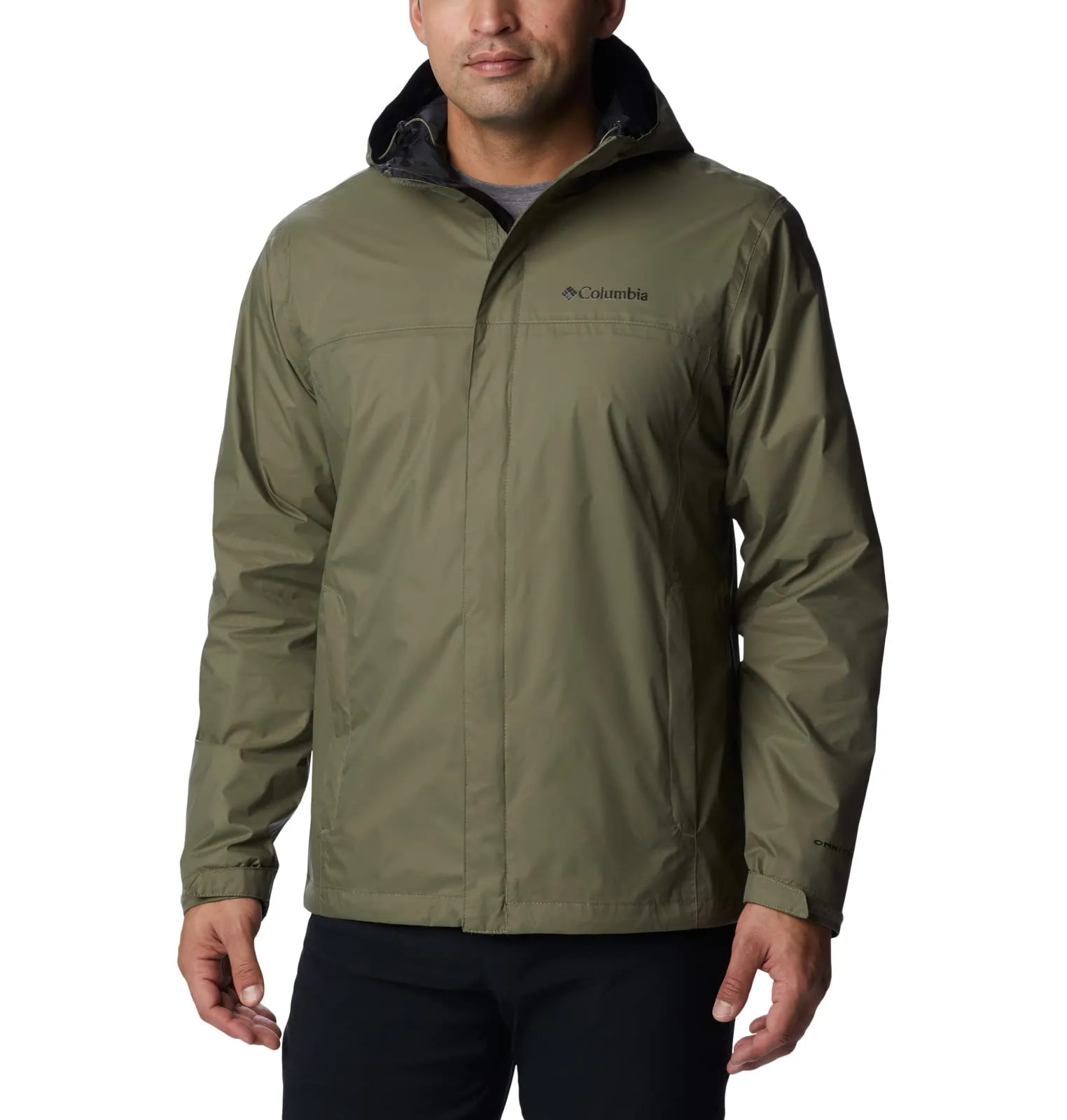 Columbia Giacca Impermeabile II da Uomo, Verde Pietra, XL Tall - immagine 1