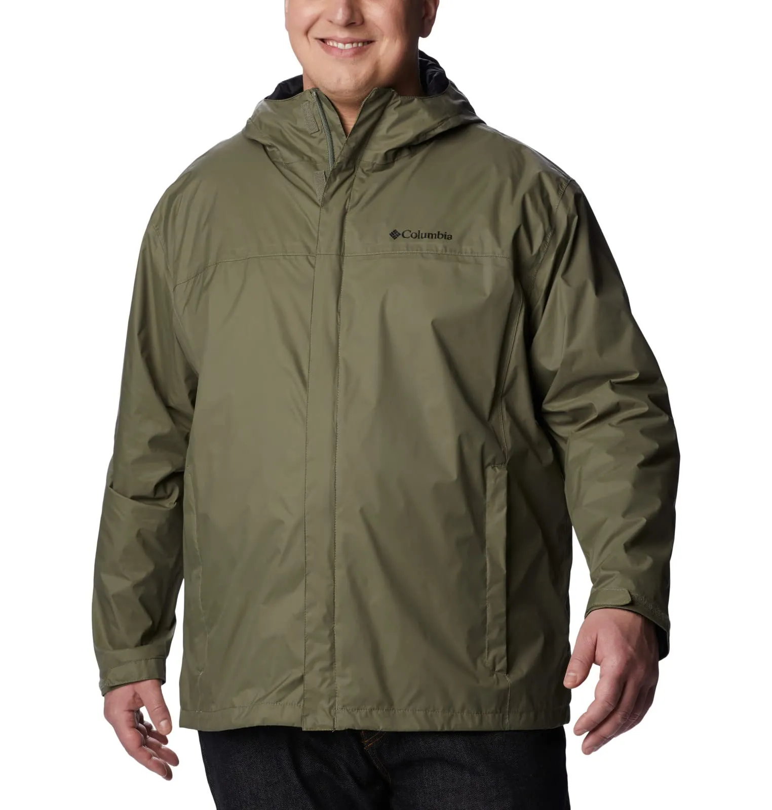Columbia Giacca Impermeabile II da Uomo, Verde Pietra, XL Tall - immagine 7