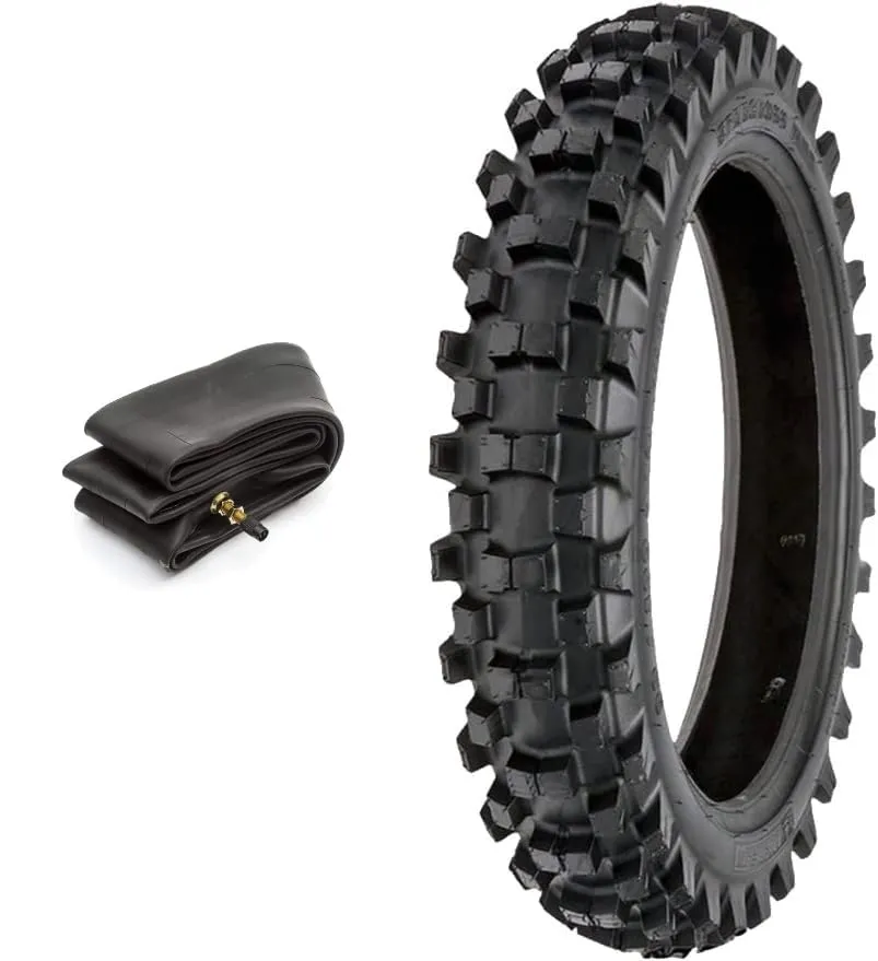 ECOVELO Pneumatico Cross Tassellato 2.50 – 10 con Camera d'aria per Pit Bike Mini Moto Minicross XT-3023 - immagine 1