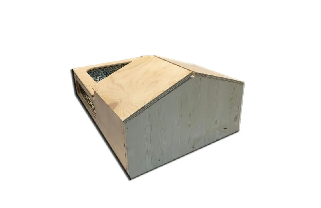 Euroshoppingonline Terrario in Legno Naturale per Tartarughe e Rettili, Marrone, 60x40x23h - immagine 5