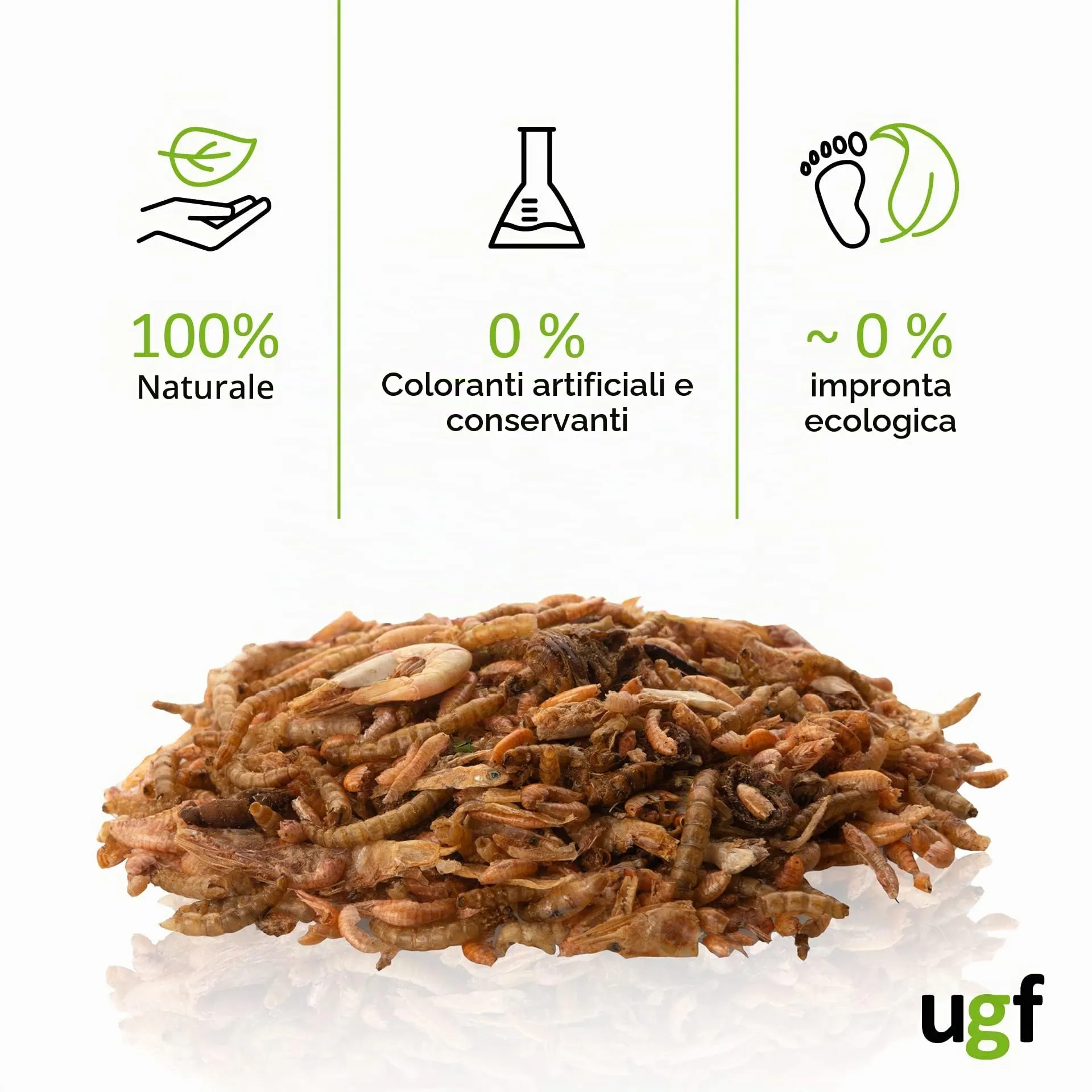 UGF Underground Food Mix Universale di Cibo per Tartarughe, 500 g (Secchio da 3 l) - immagine 4