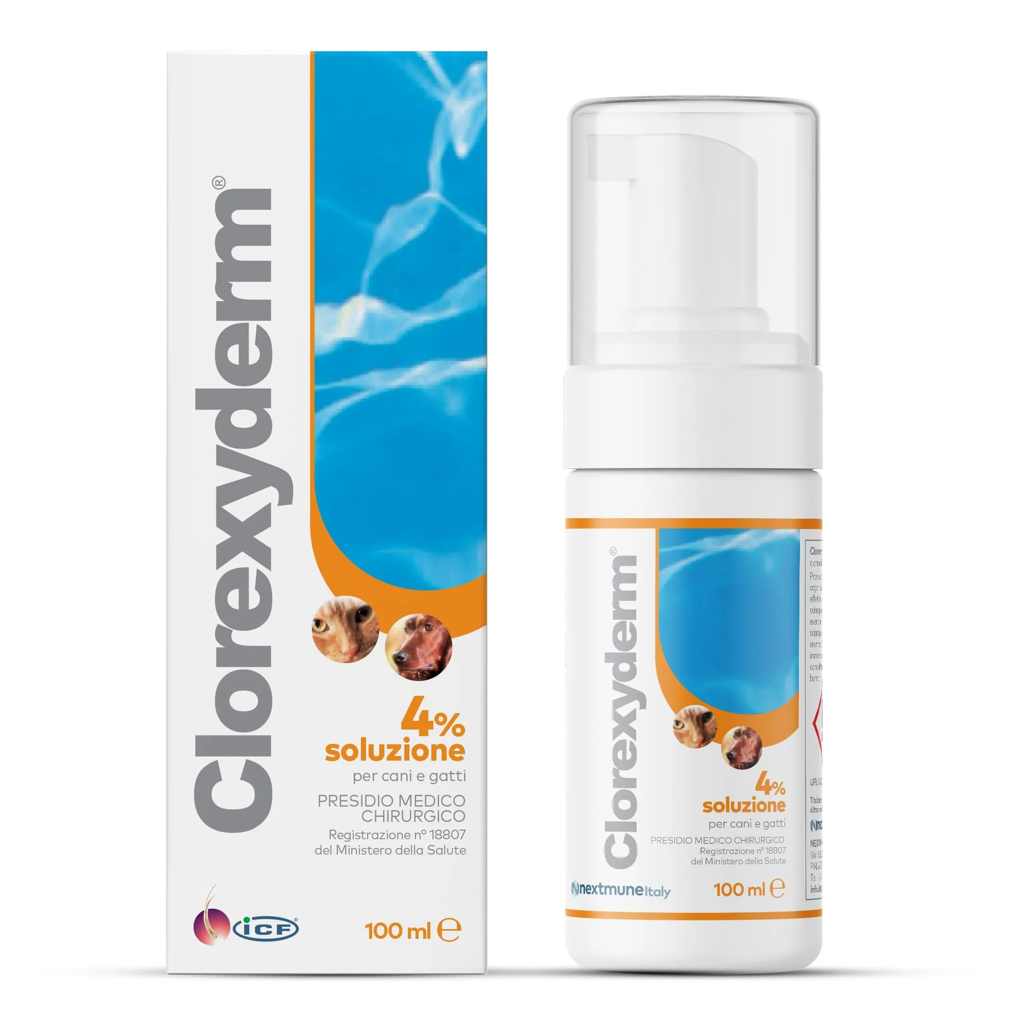 ICF Clorexyderm Solution 4% Foam 100 ml - immagine 1