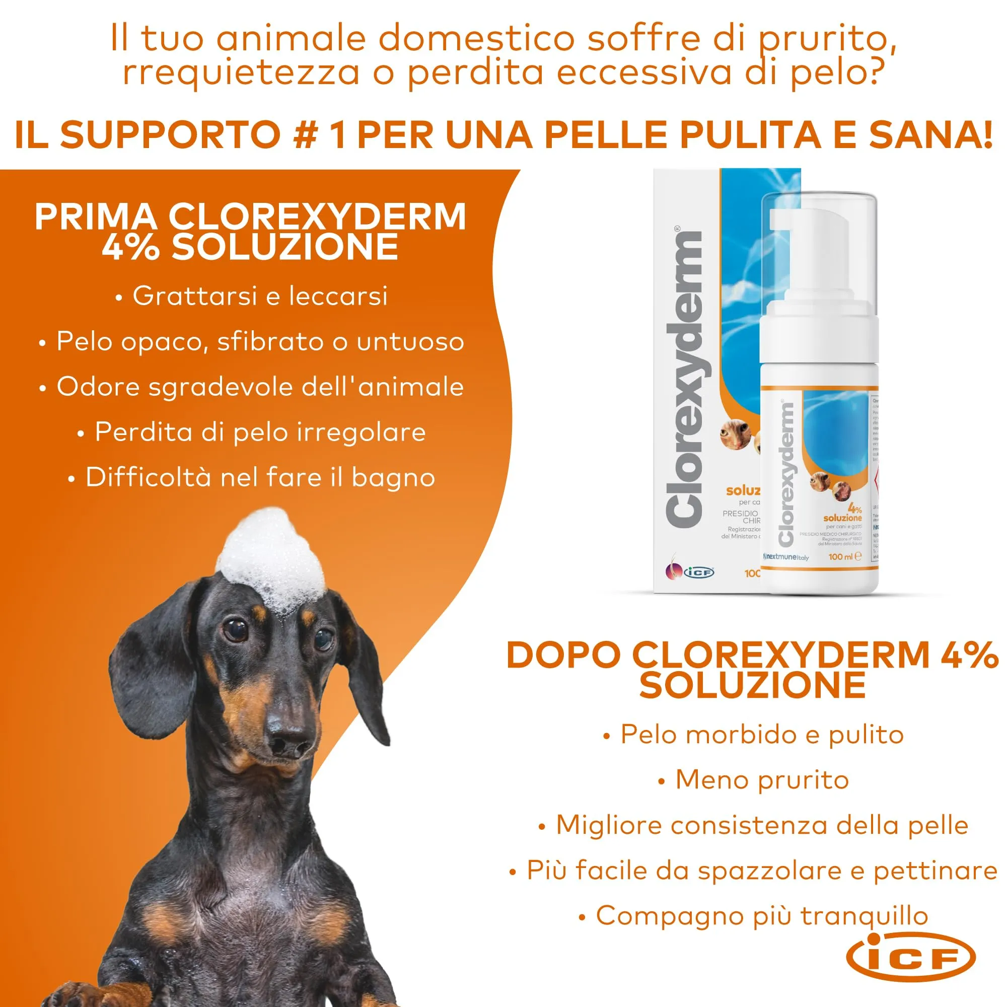 ICF Clorexyderm Solution 4% Foam 100 ml - immagine 8