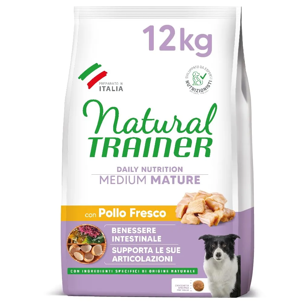 Trainer Natural Medium Maturity Dog Food with Chicken - 12kg - immagine 1