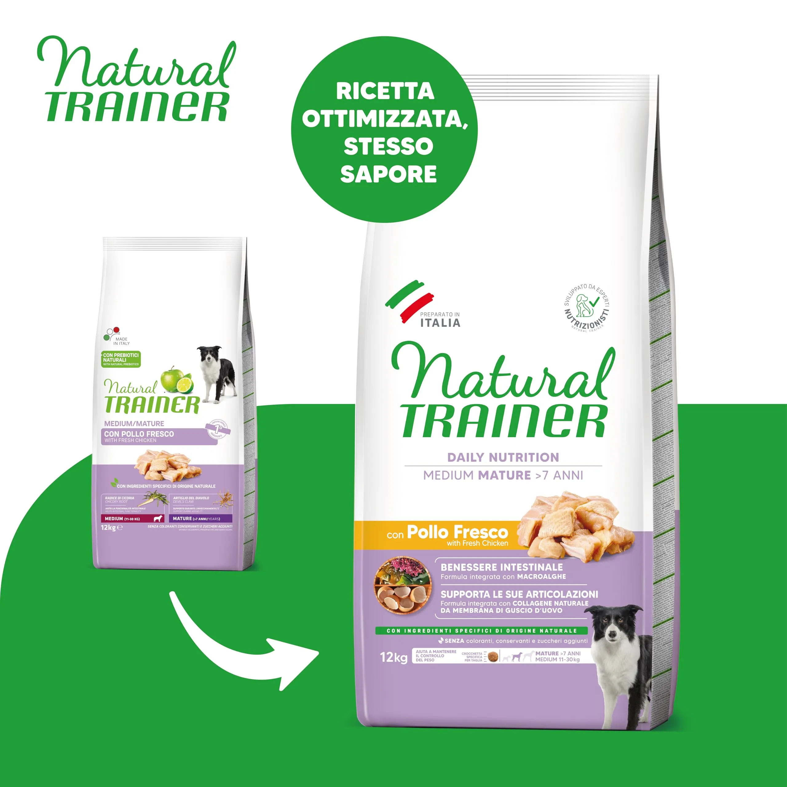 Trainer Natural Medium Maturity Dog Food with Chicken - 12kg - immagine 2