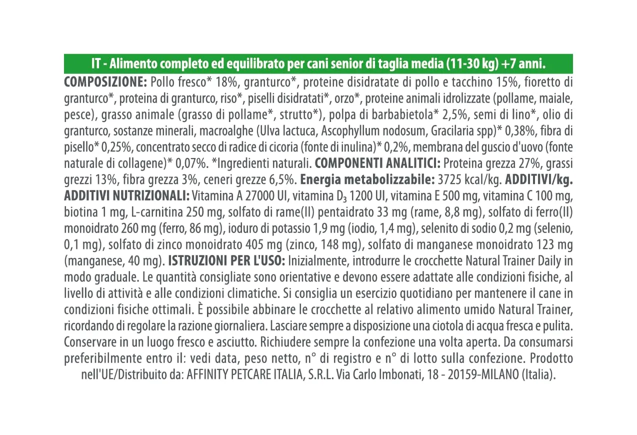 Trainer Natural Medium Maturity Dog Food with Chicken - 12kg - immagine 4