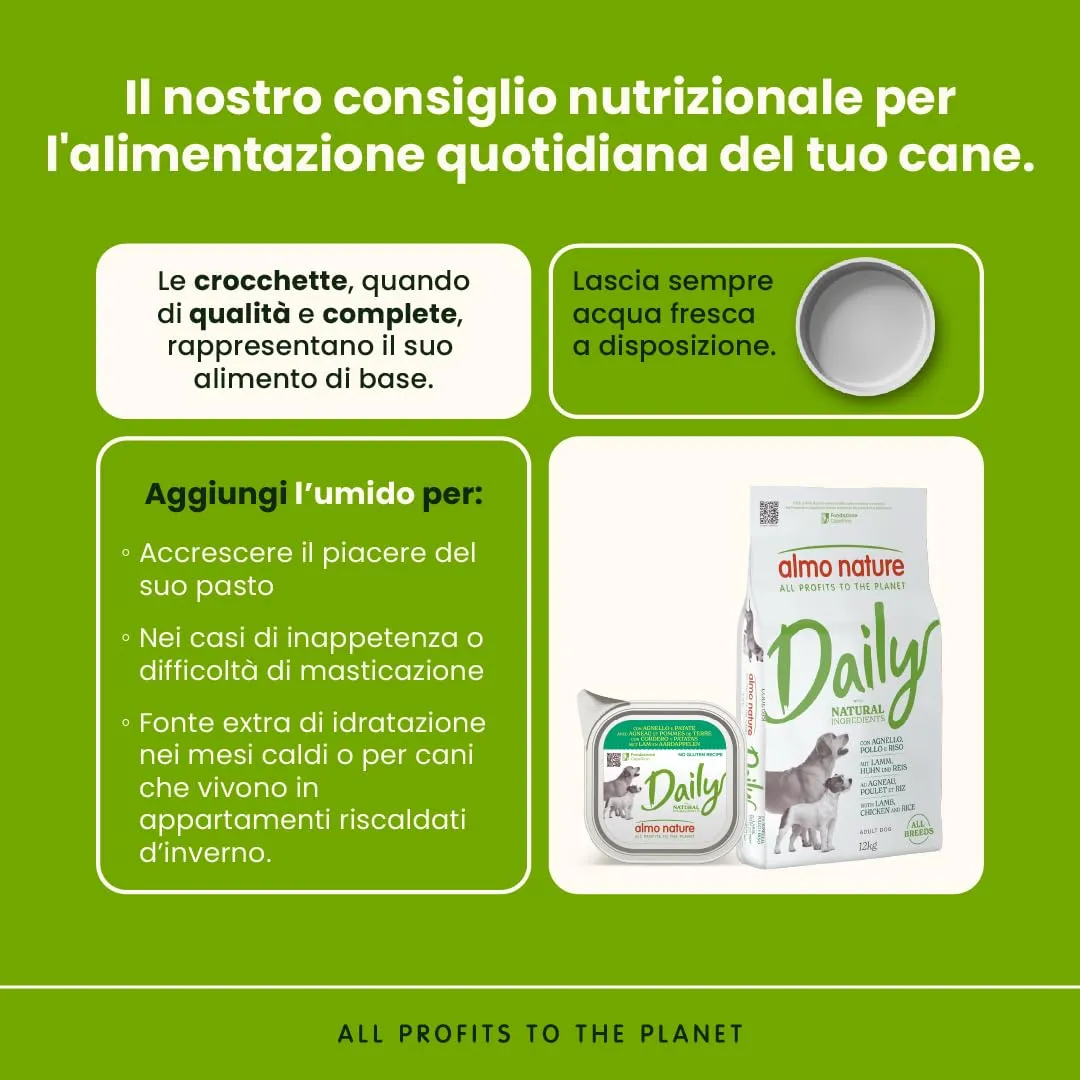 Almo Nature Daily Crocchette per Cani Adulti Agnello, Pollo e Riso 12 kg - immagine 3