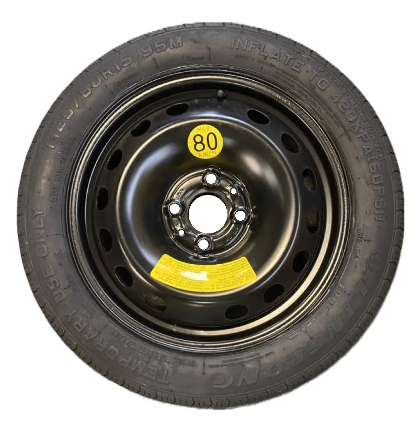 D'ANGELO 1988 Kit Ruotino di Scorta 125/80R15 per Fiat Panda e Panda Cross con Cric, Chiave, Vite, Guanti e Sacca - immagine 6